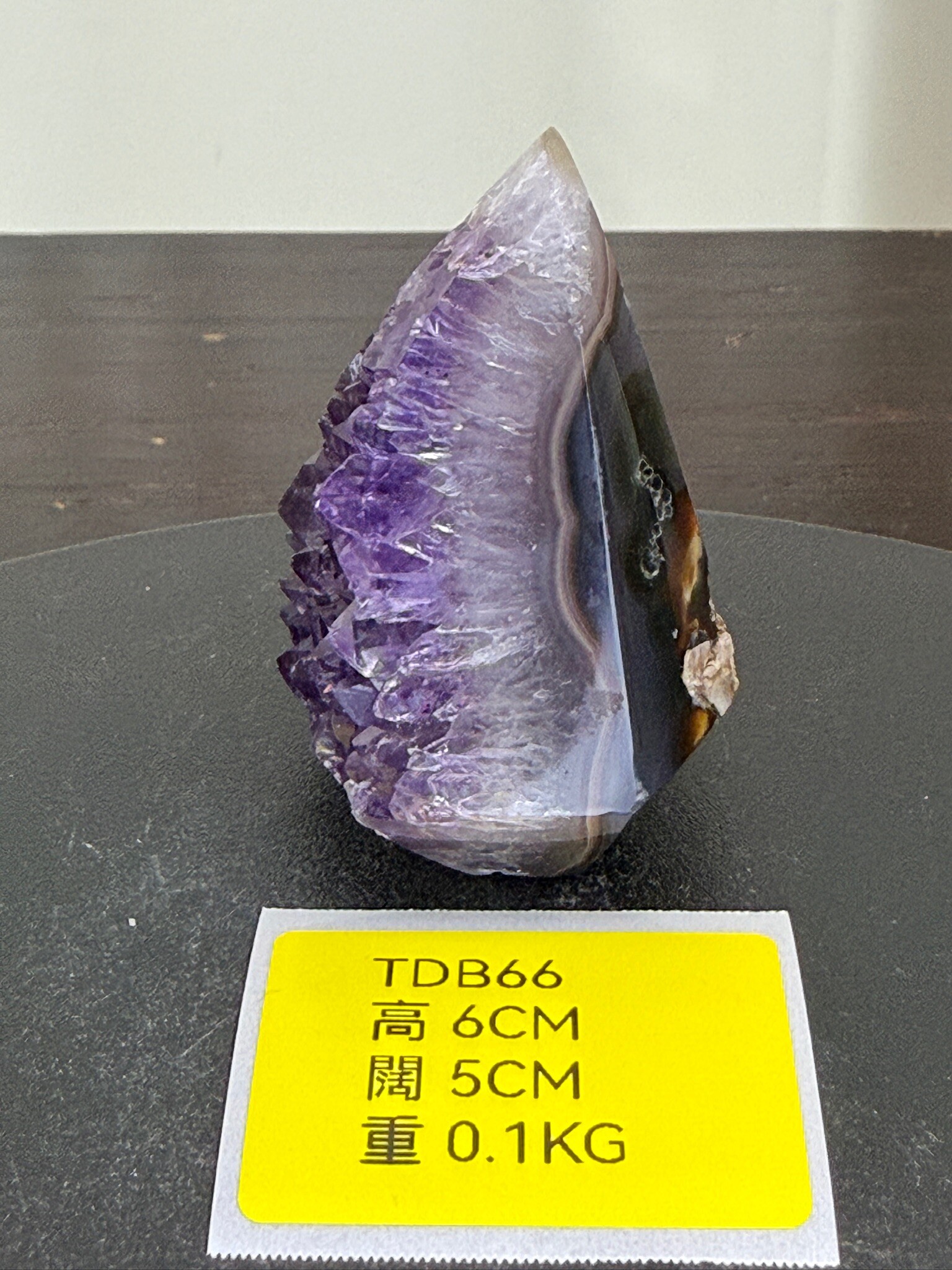 ZA249 TDB66 瑪瑙水晶帳幕星空 高度6cm 闊度5cm 重量0.1kg