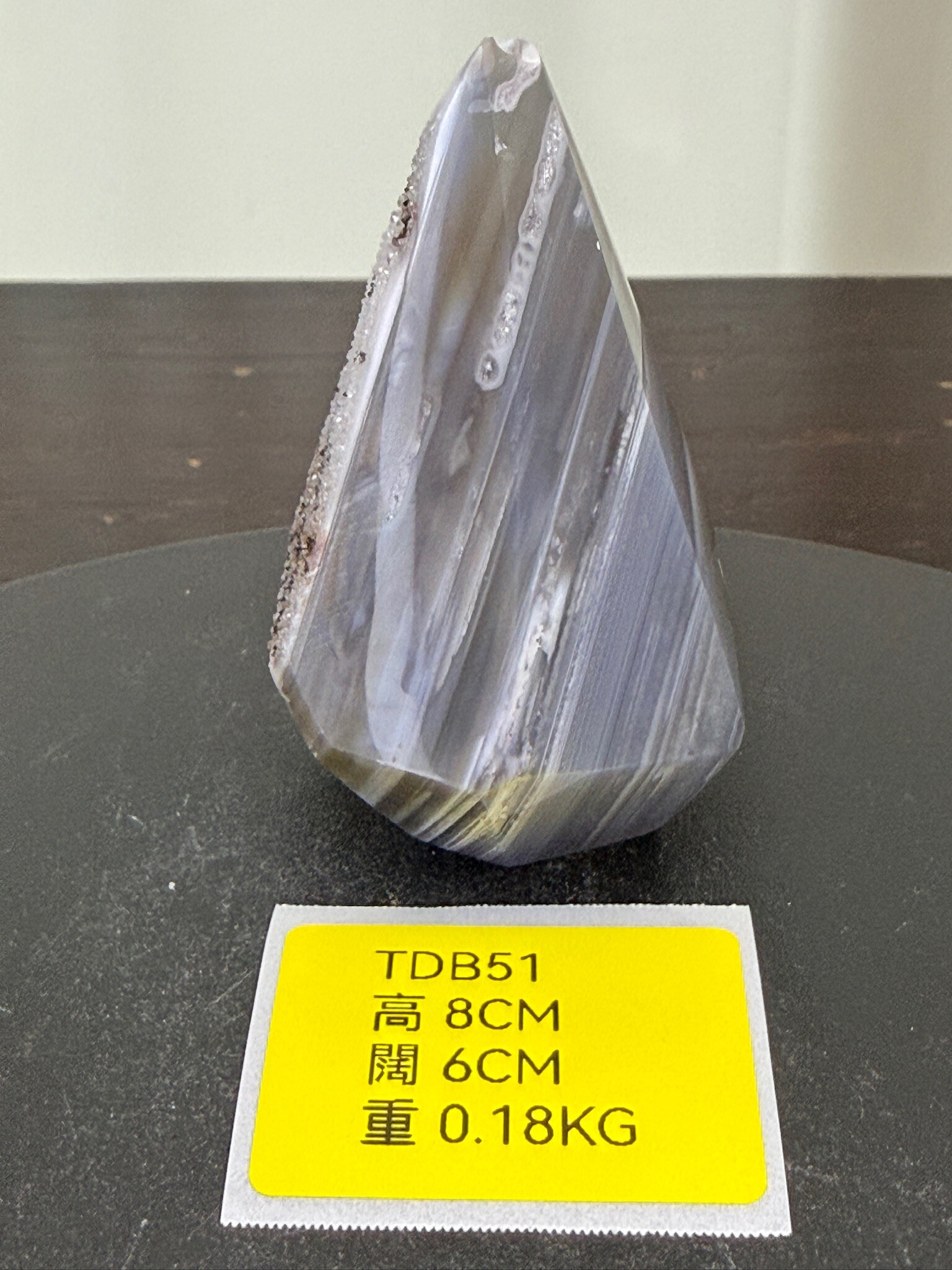 ZA234 TDB51 瑪瑙水晶帳幕星空 高度8cm 闊度6cm 重量0.18kg