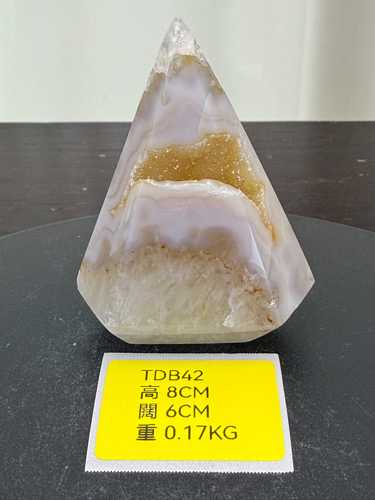 ZA225 TDB42 瑪瑙水晶帳幕星空 高度8cm 闊度6cm 重量0.17kg