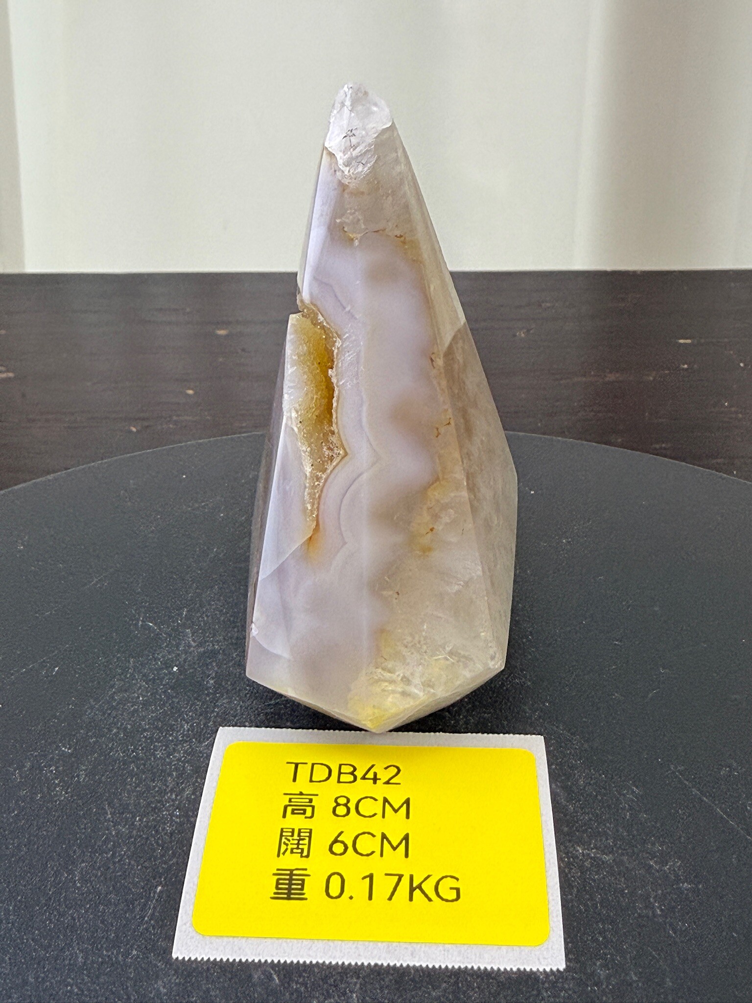 ZA225 TDB42 瑪瑙水晶帳幕星空 高度8cm 闊度6cm 重量0.17kg