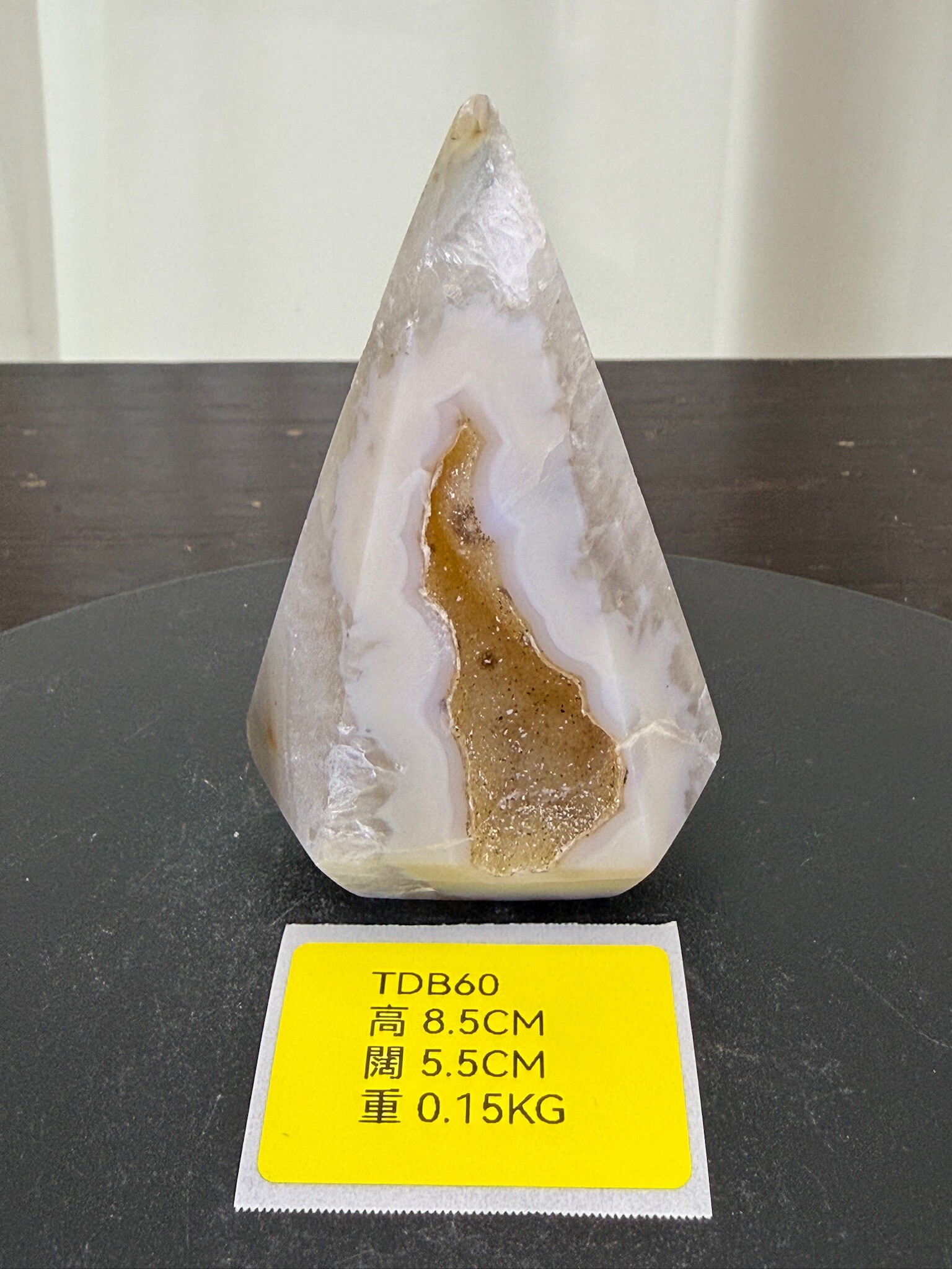 ZA243 TDB60 瑪瑙水晶帳幕星空 高度8.5cm 闊度5.5cm 重量0.15kg