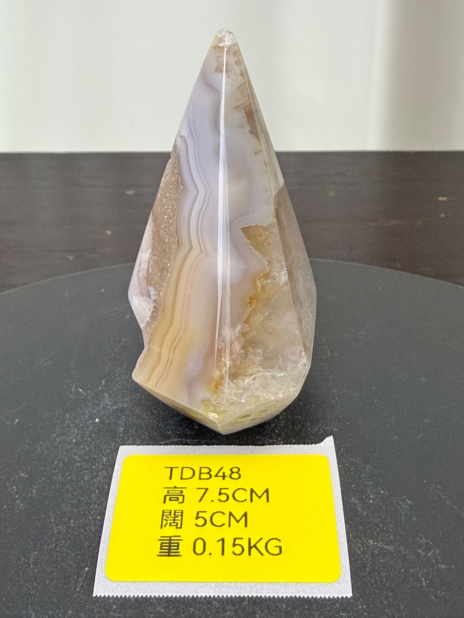 ZA231 TDB48 瑪瑙水晶帳幕星空 高度7.5cm 闊度5cm 重量0.15kg