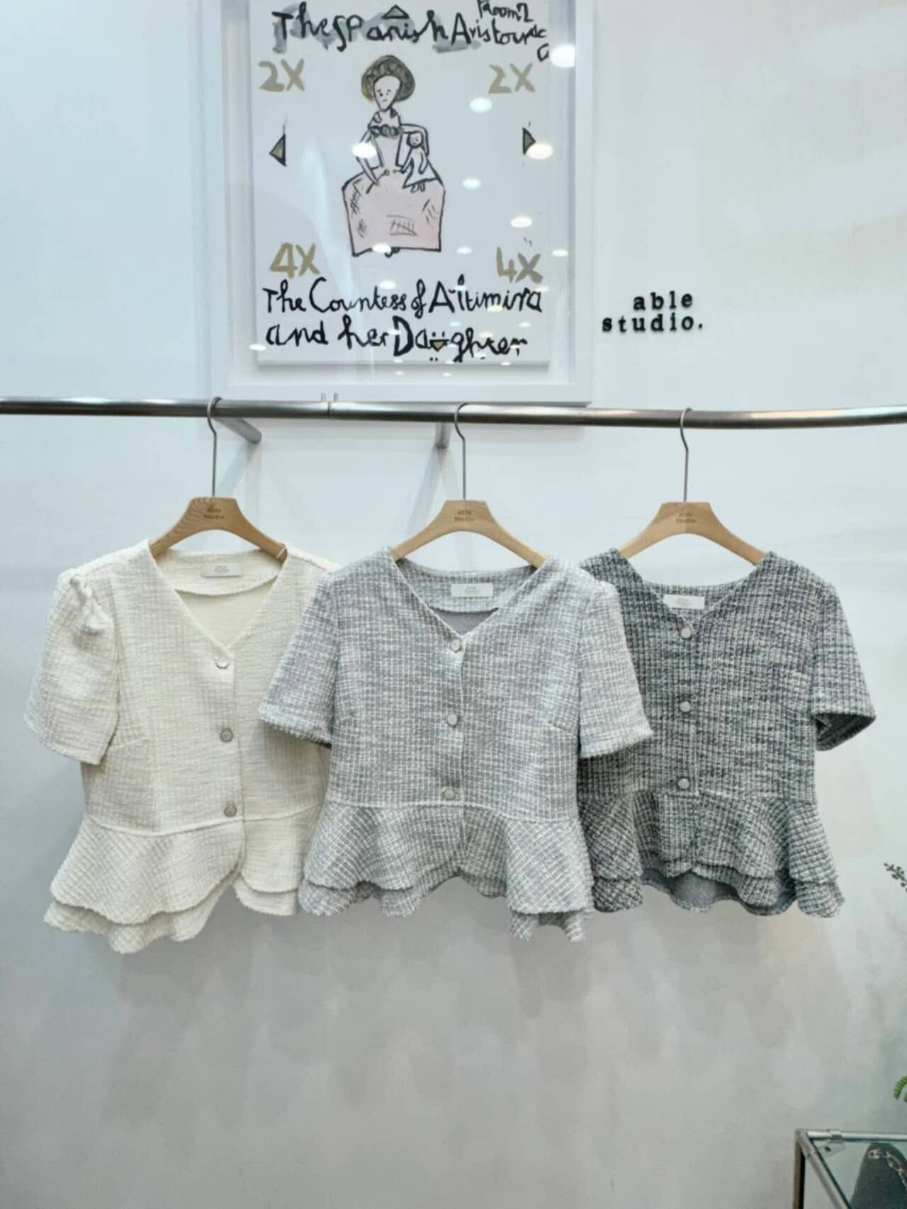 AS6110 裙擺小香外套