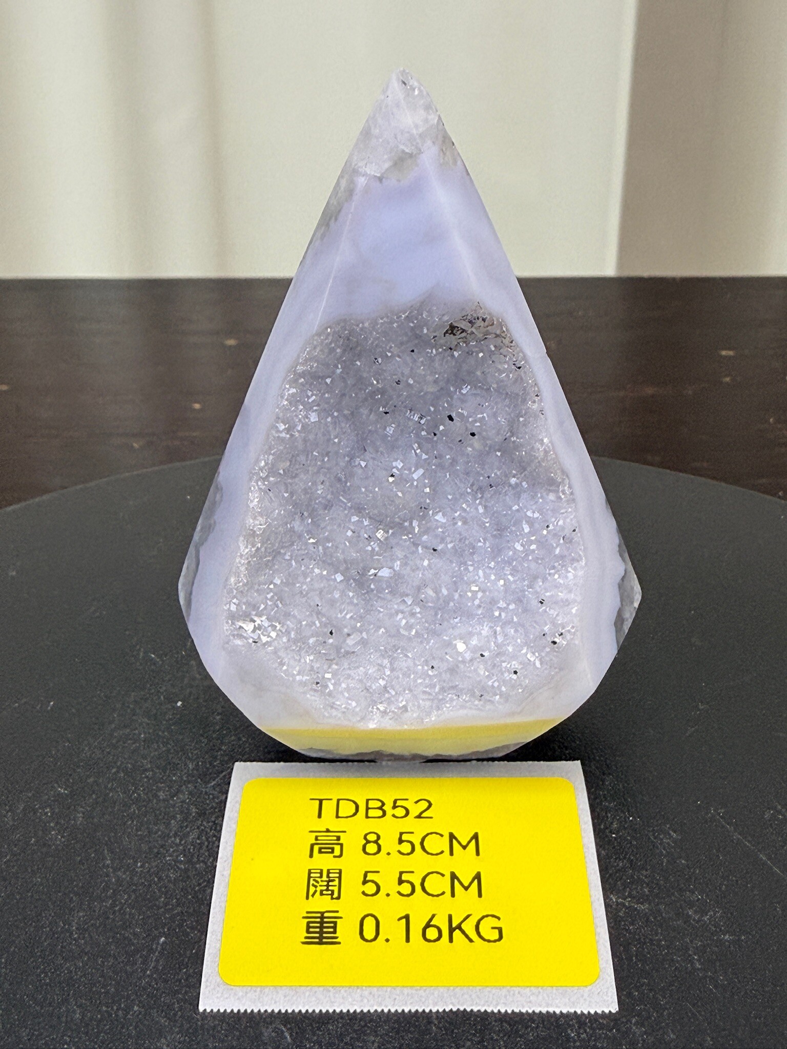 ZA235 TDB52 瑪瑙水晶帳幕星空 高度8.5cm 闊度5.5cm 重量0.16kg