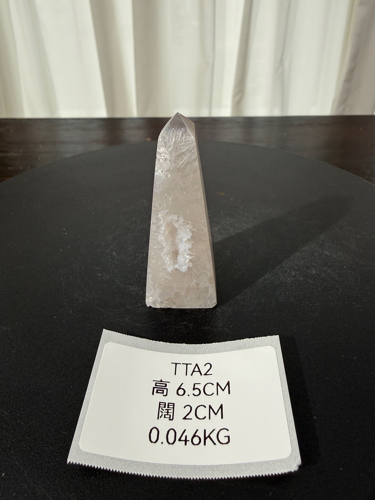ZA329 TTA2 瑪瑙水晶方尖碑 高度6.5cm 闊度2cm 重量0.046kg
