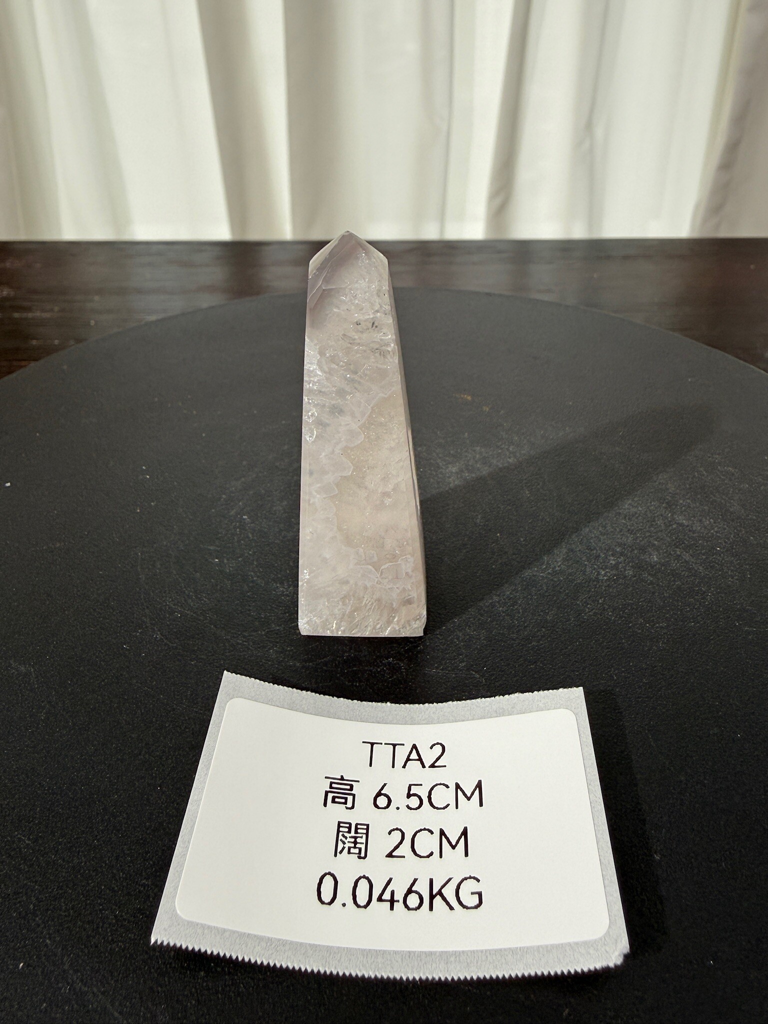 ZA329 TTA2 瑪瑙水晶方尖碑 高度6.5cm 闊度2cm 重量0.046kg