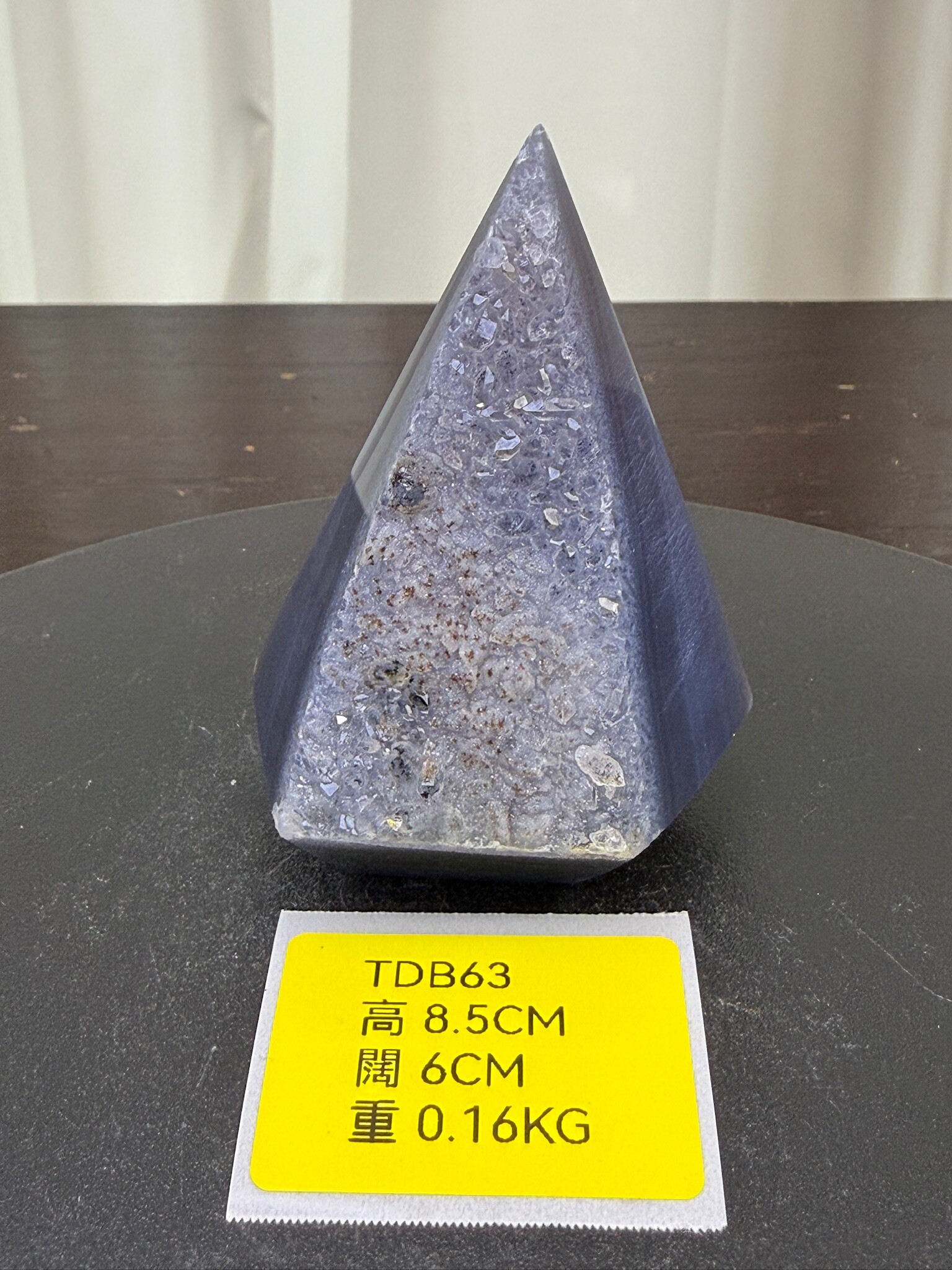 ZA246 TDB63 瑪瑙水晶帳幕星空 高度8.5cm 闊度6cm 重量0.16kg