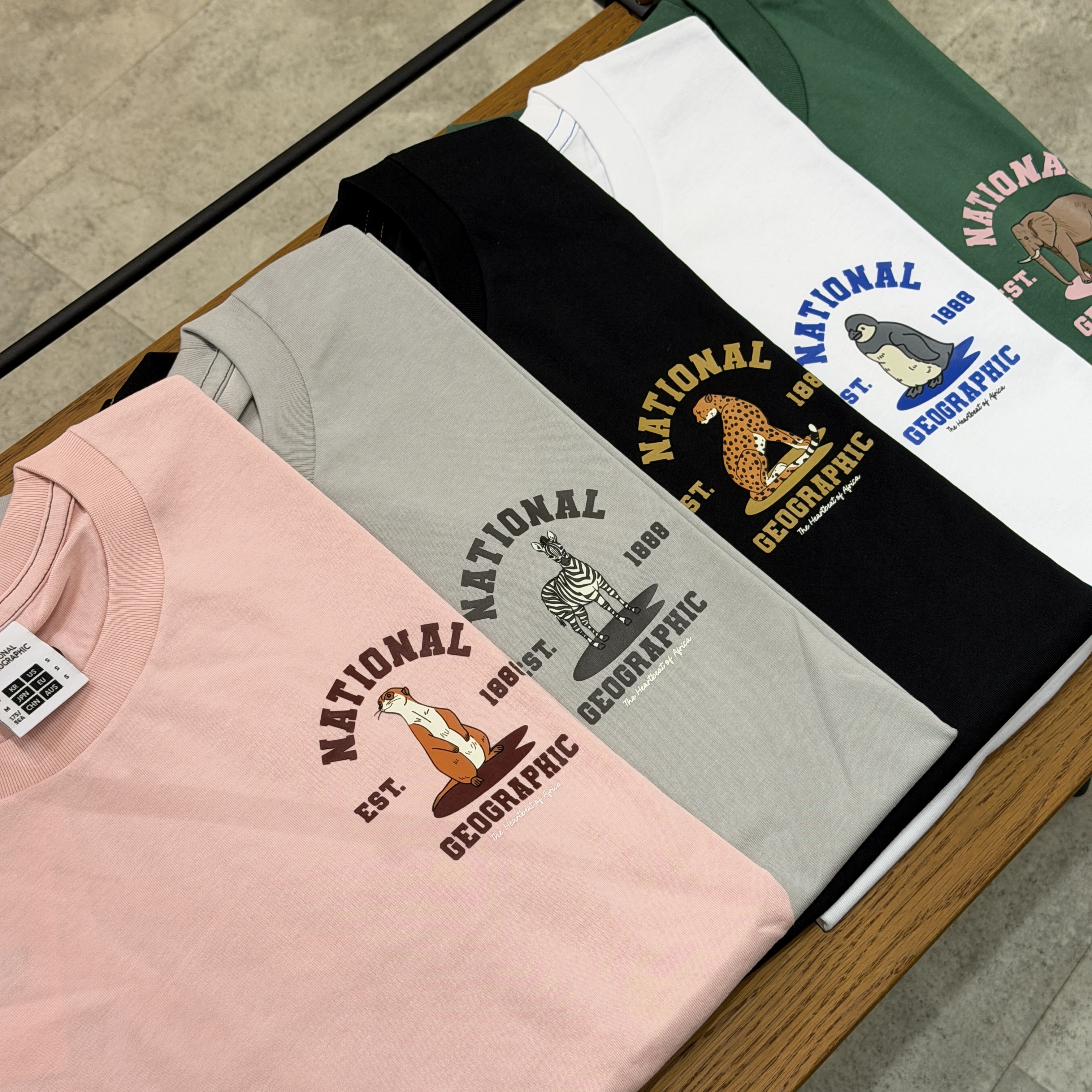 【現貨】NATIONAL GEOGRAPHIC 國家地理 胸前印花動物 短tee N262UTS061