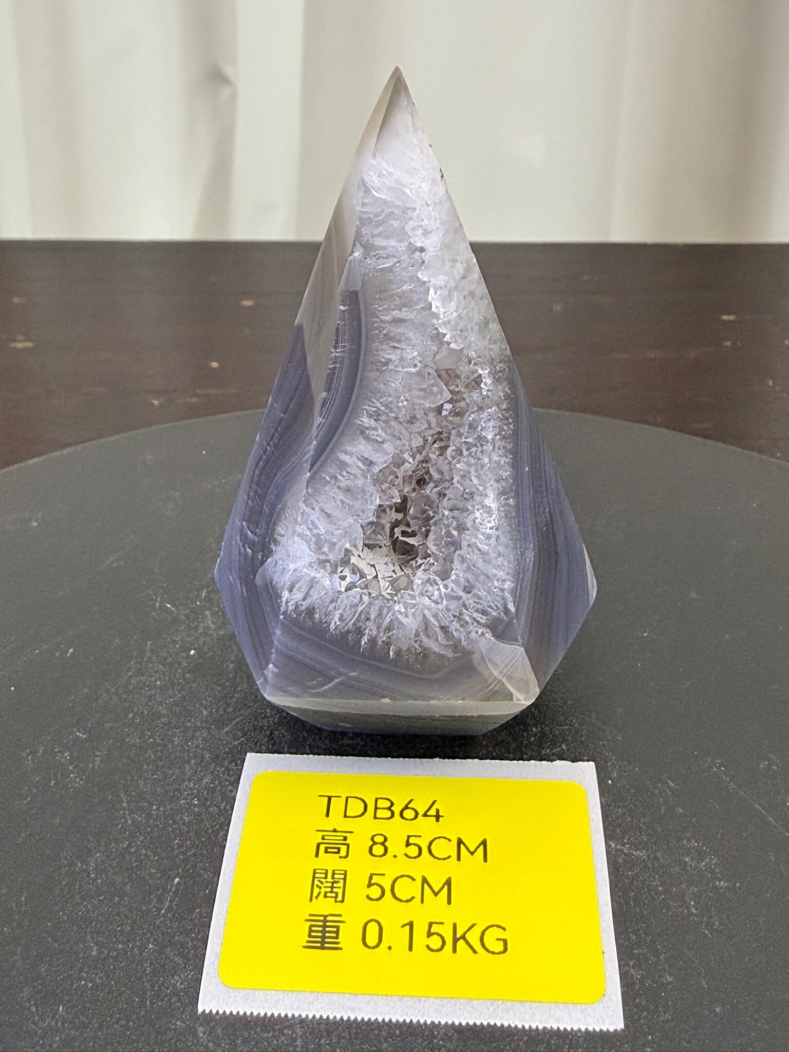 ZA247 TDB64 瑪瑙水晶帳幕星空 高度8.5cm 闊度5cm 重量0.15kg