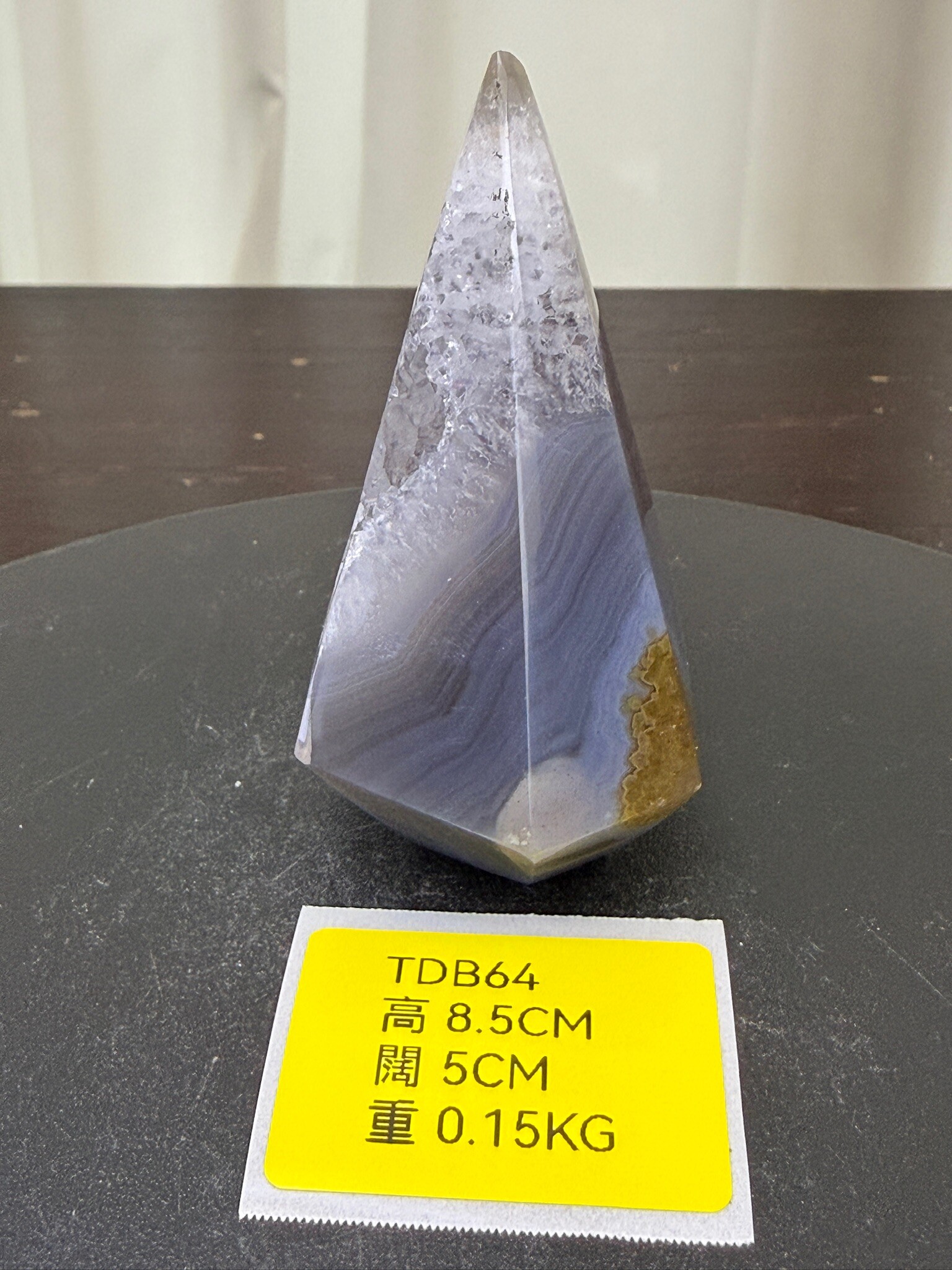 ZA247 TDB64 瑪瑙水晶帳幕星空 高度8.5cm 闊度5cm 重量0.15kg