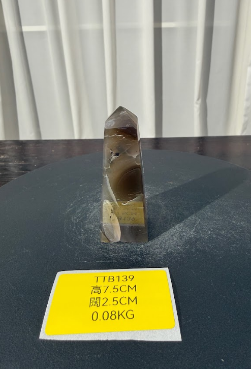 ZA526 TTB139 瑪瑙水晶方尖碑 高度7.5cm 闊度2.5cm 重量0.08kg