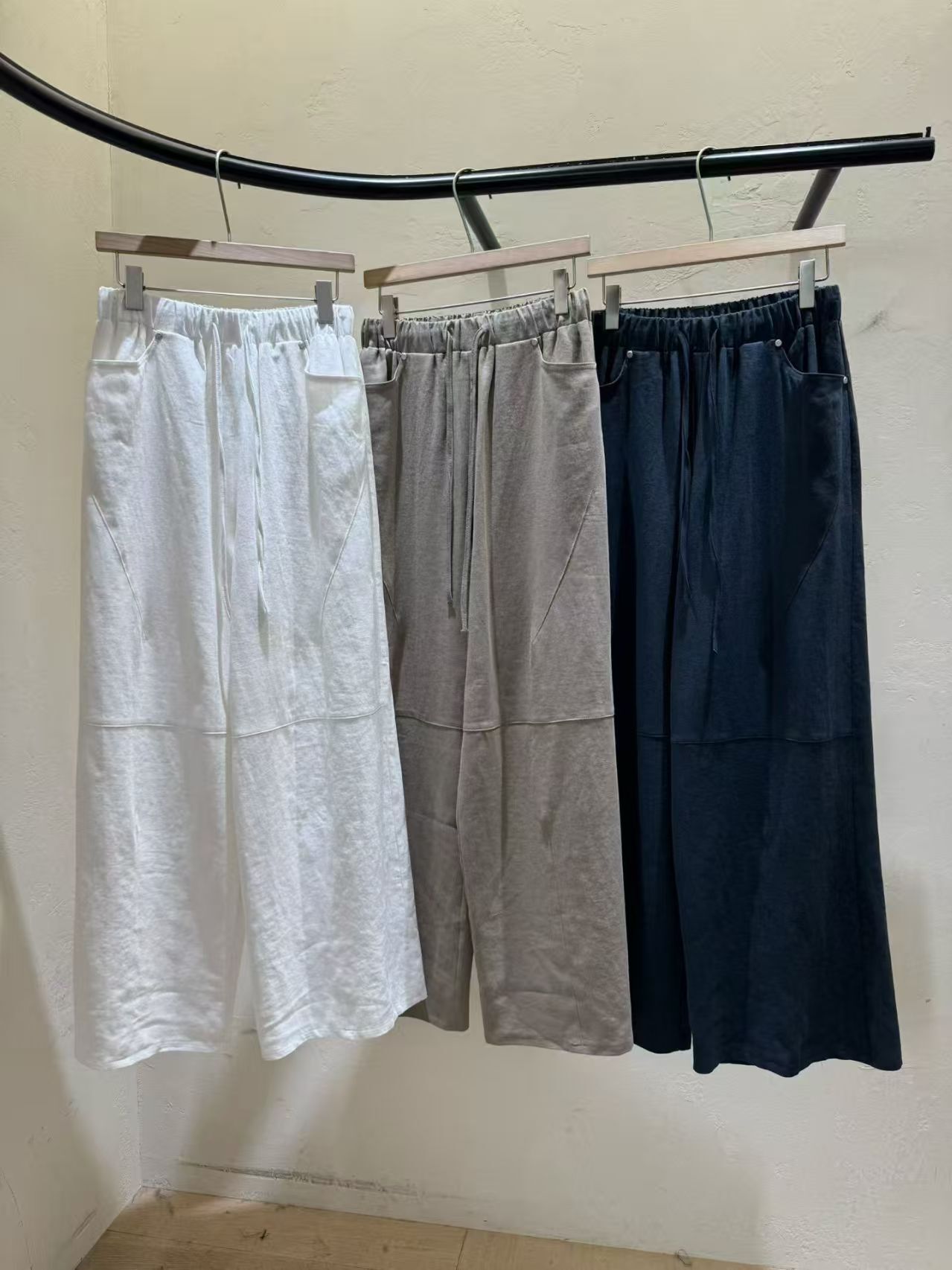 WJ6136 全橡筋車線長褲