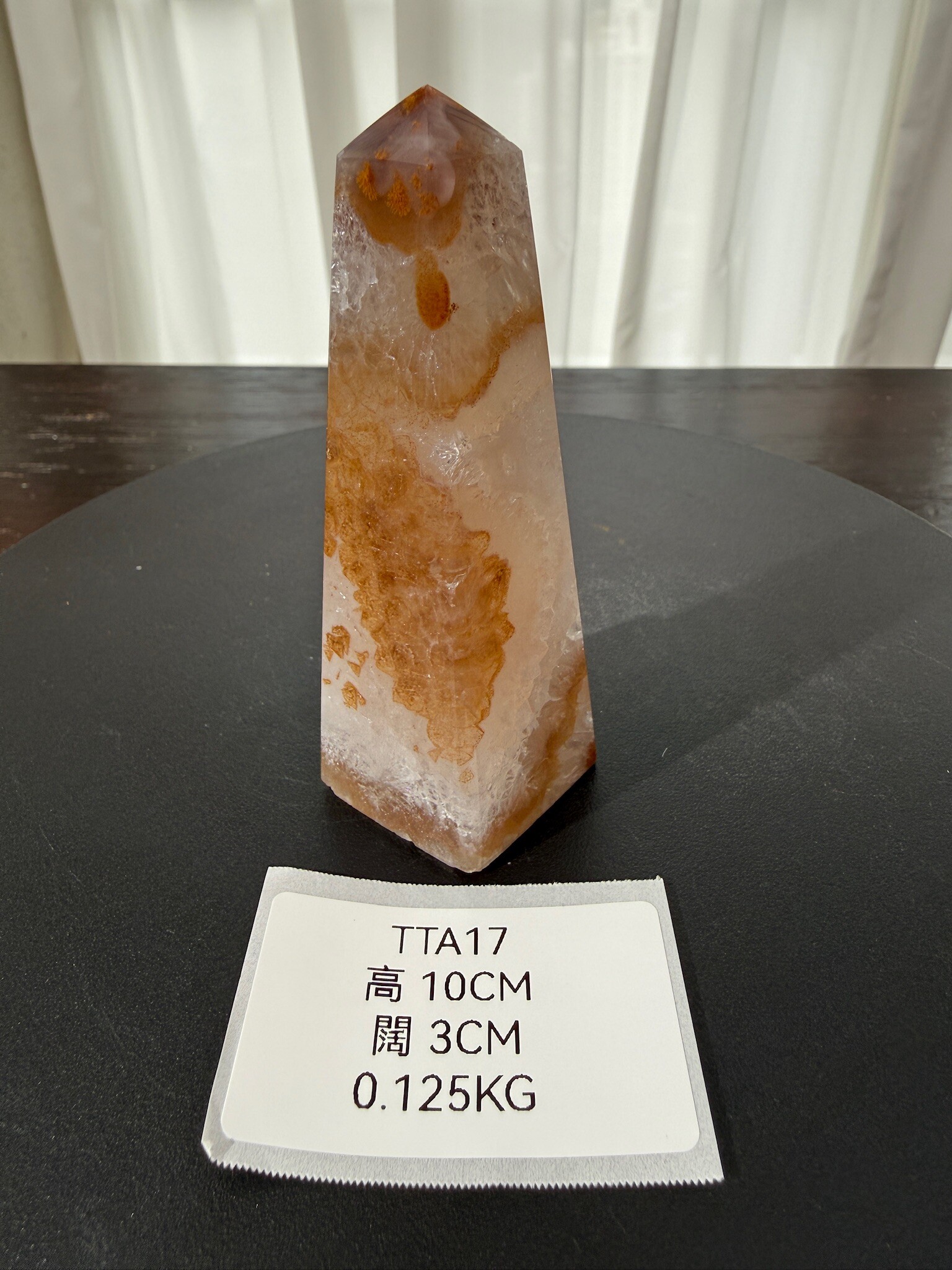 ZA344 TTA17 瑪瑙水晶方尖碑 高度10cm 闊度3cm 重量0.125kg