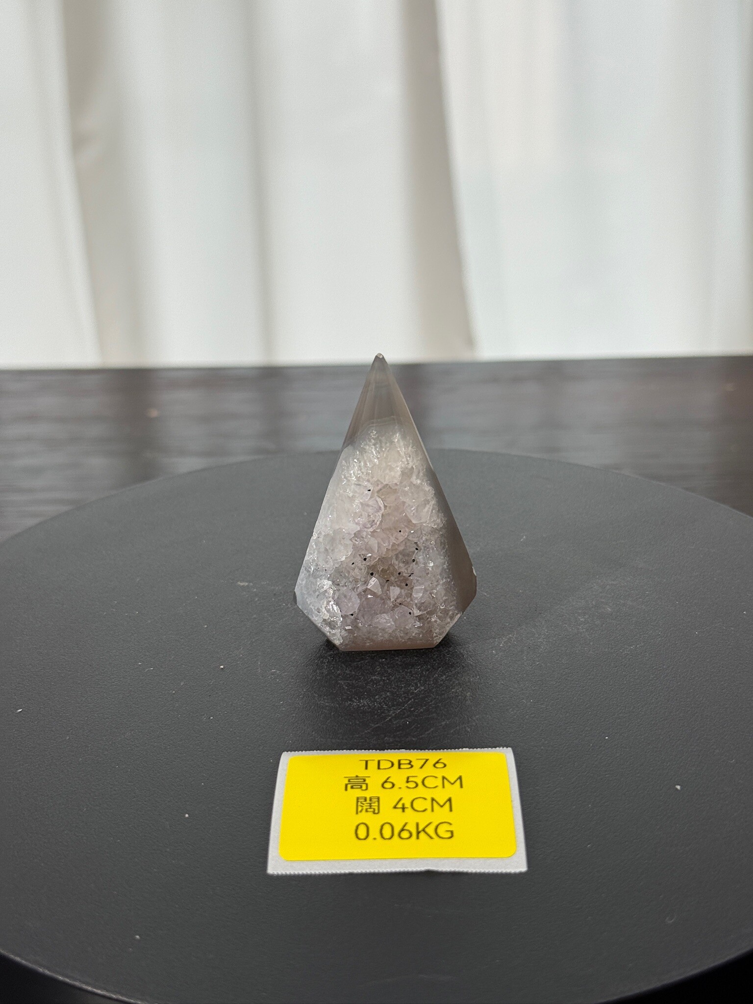 ZA259 TDB76 瑪瑙水晶帳幕星空 高度6.5cm 闊度4cm 重量0.06kg