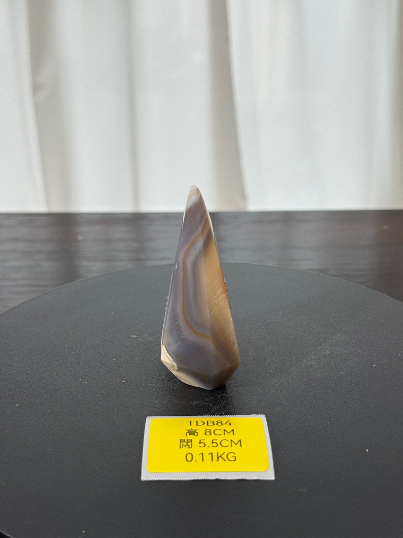 ZA267 TDB84 瑪瑙水晶帳幕星空 高度8cm 闊度5.5cm 重量0.11kg