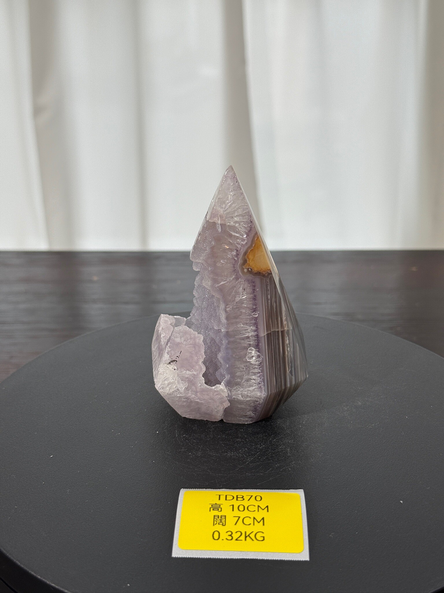 ZA253 TDB70 瑪瑙水晶帳幕星空 高度10cm 闊度7cm 重量0.32kg