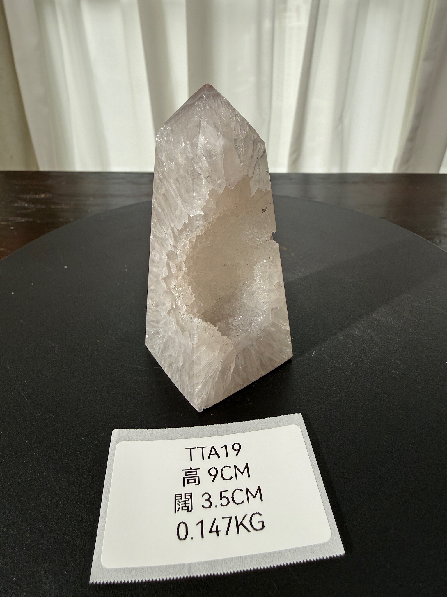 ZA346 TTA19 瑪瑙水晶方尖碑 高度9cm 闊度3.5cm 重量0.147kg