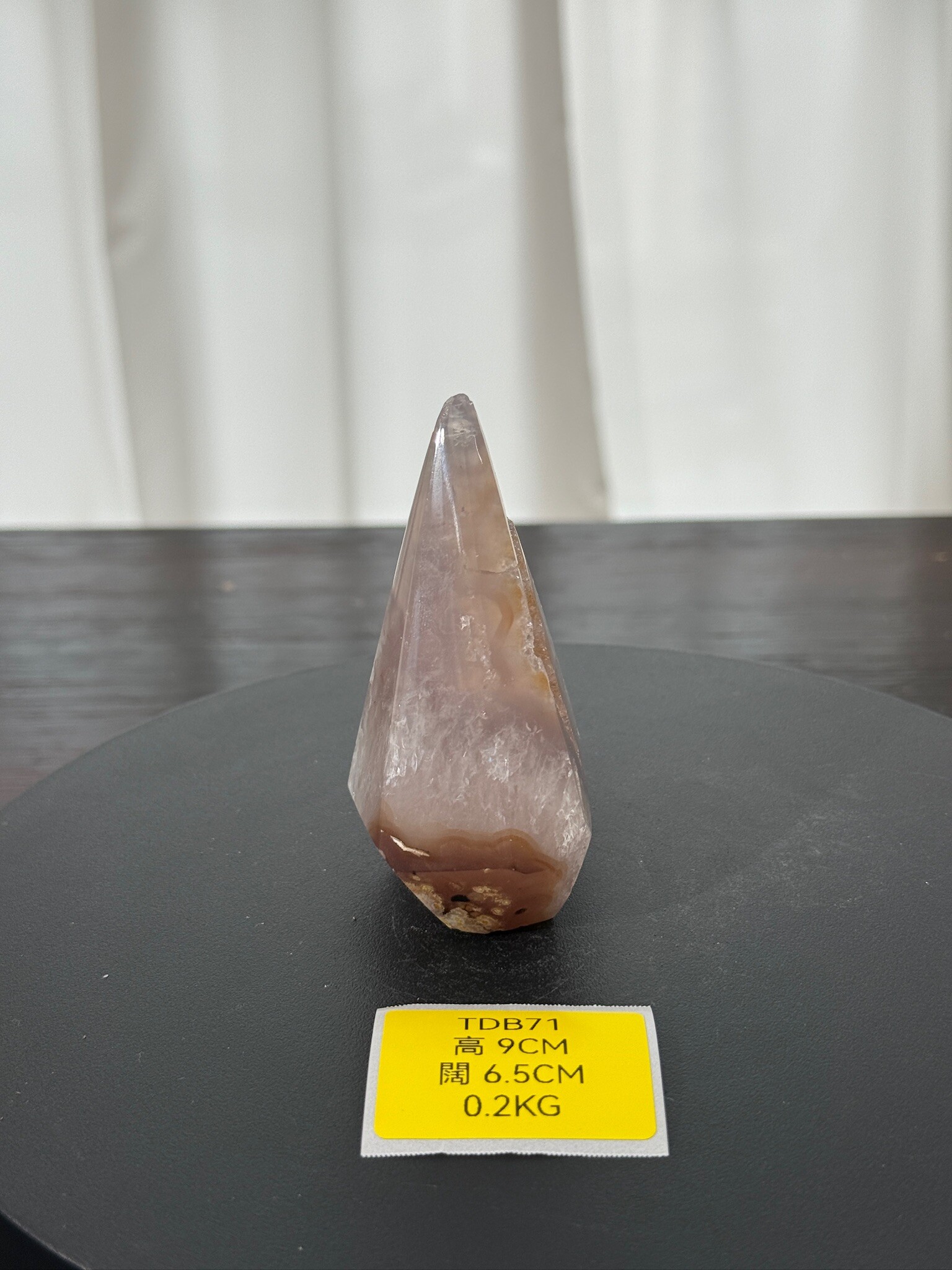 ZA254 TDB71 瑪瑙水晶帳幕星空 高度9cm 闊度6.5cm 重量0.2kg