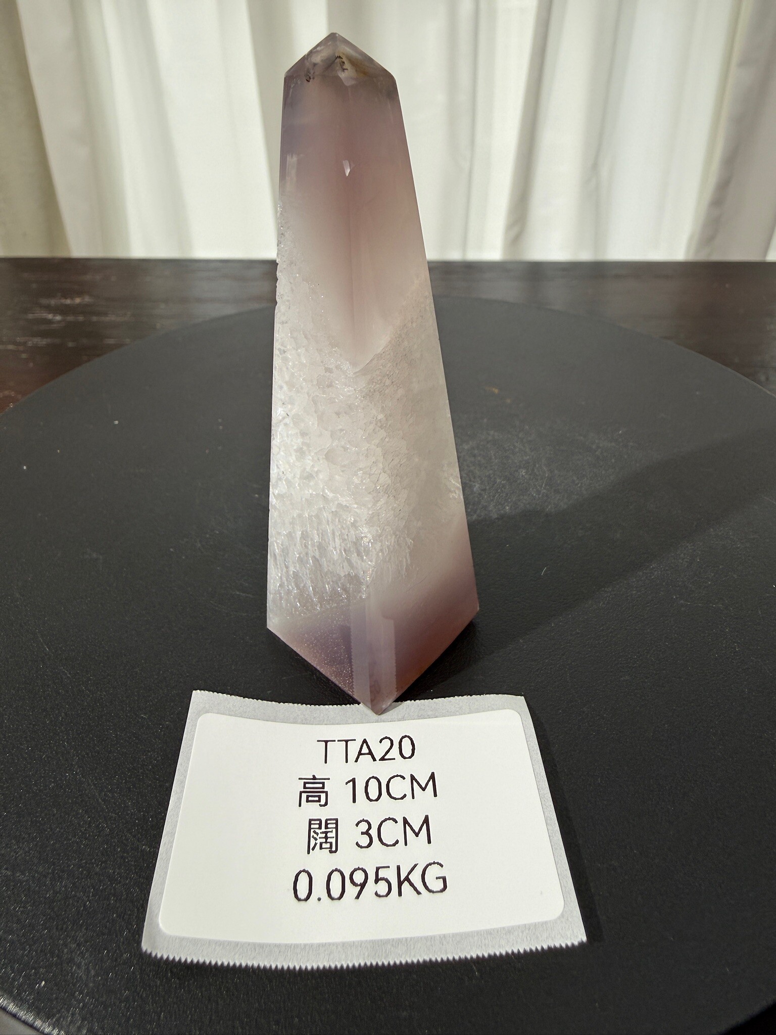 ZA347 TTA20 瑪瑙水晶方尖碑 高度10cm 闊度3cm 重量0.095kg