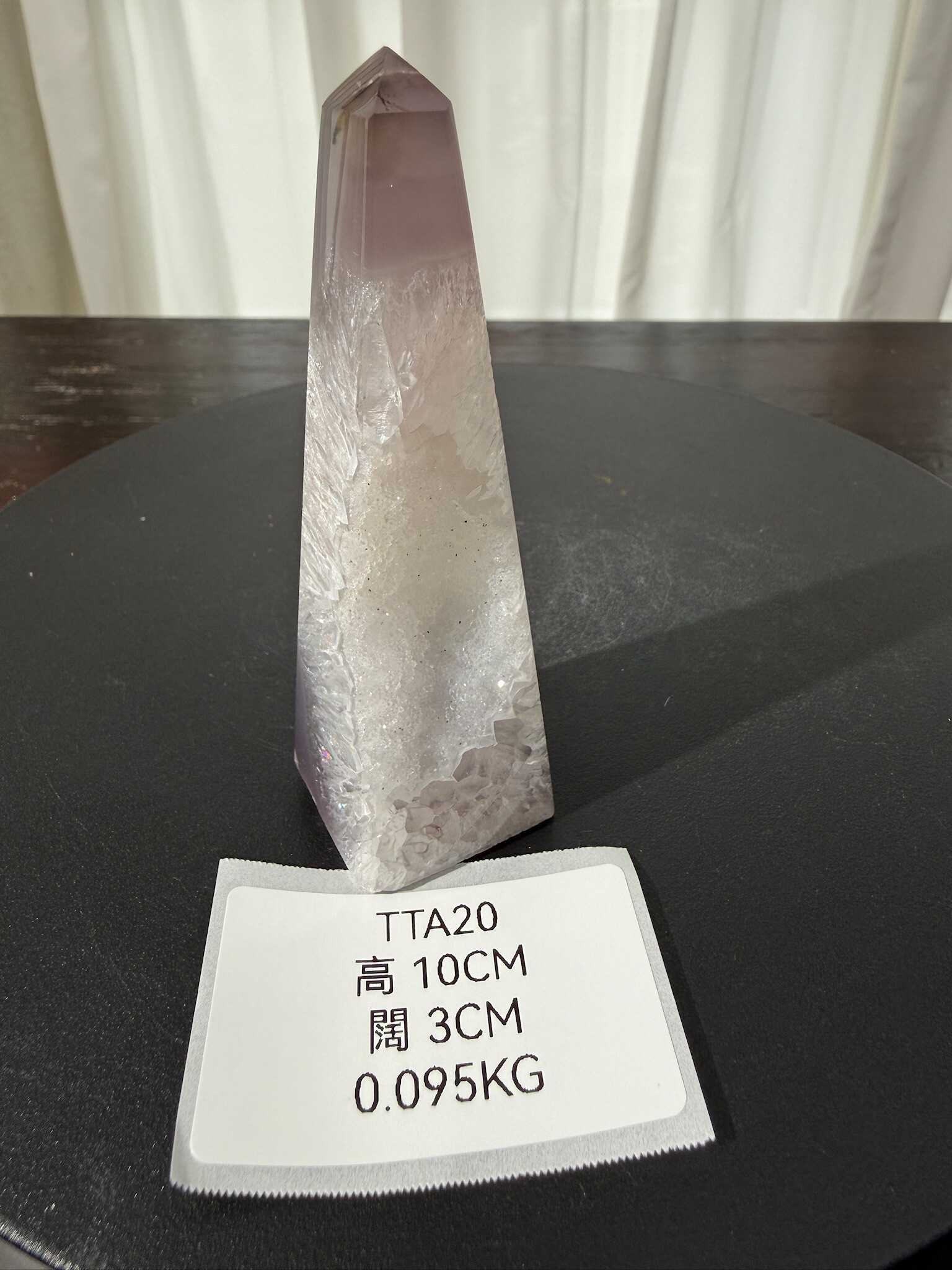 ZA347 TTA20 瑪瑙水晶方尖碑 高度10cm 闊度3cm 重量0.095kg