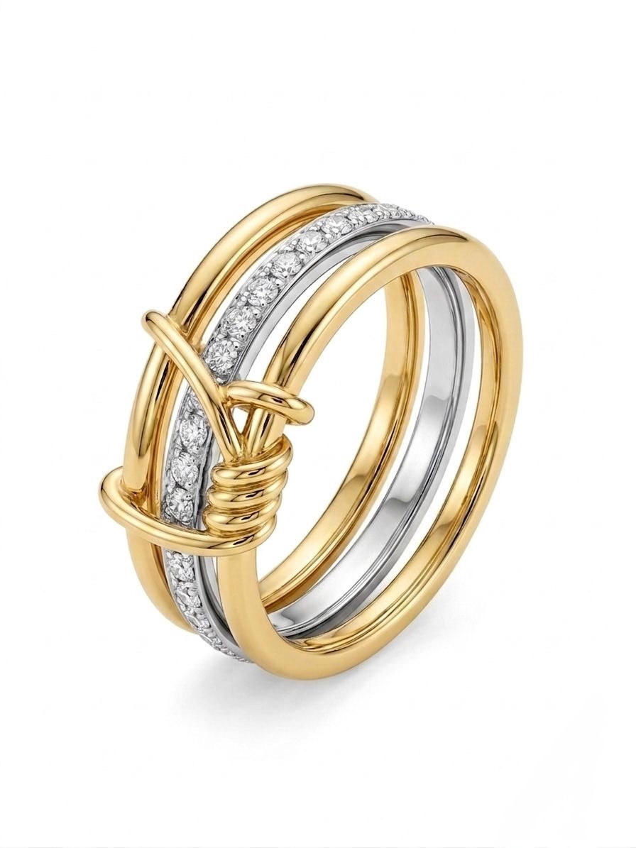Layered Knot Ring