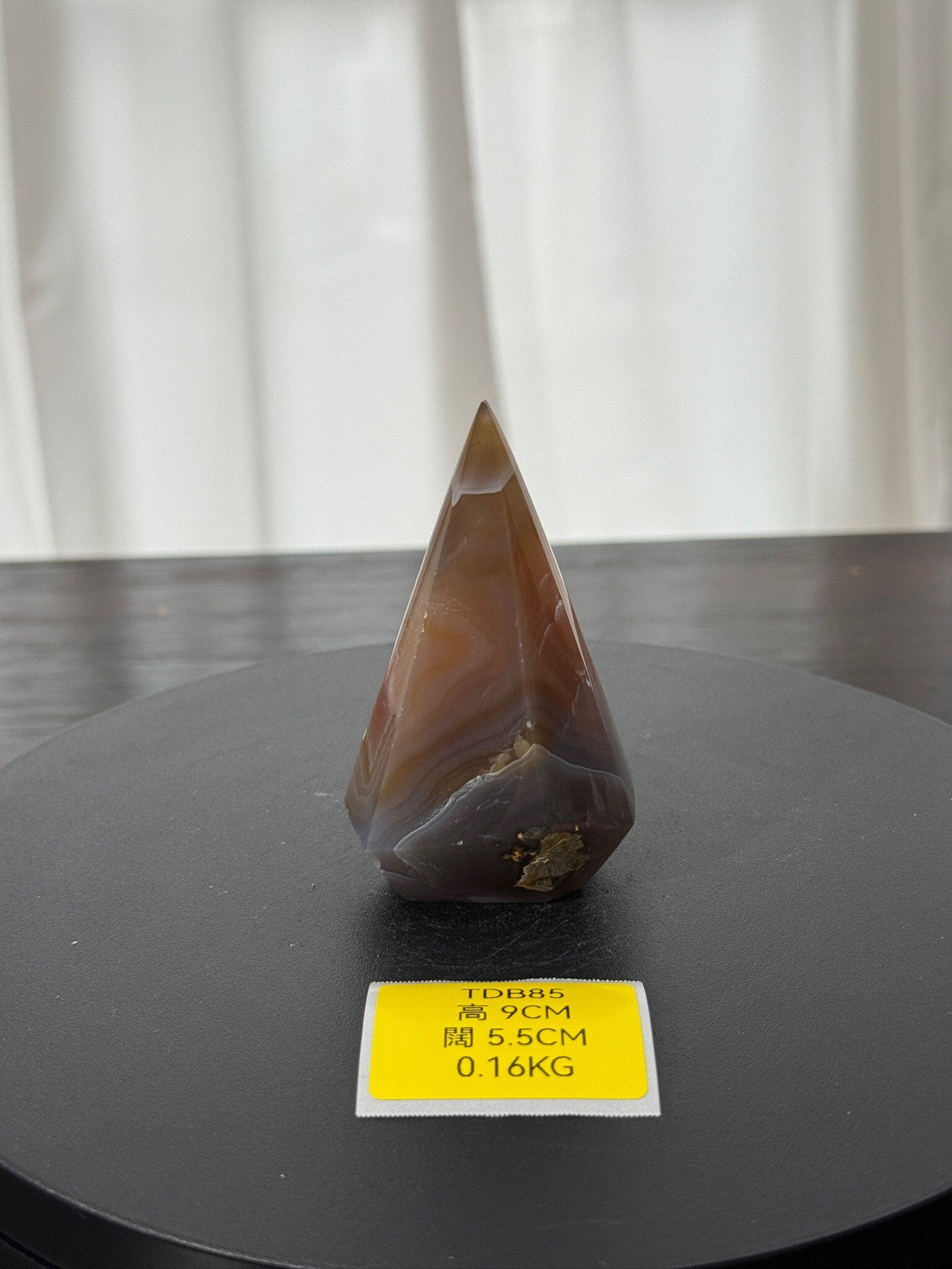 ZA268 TDB85 瑪瑙水晶帳幕星空 高度9cm 闊度5.5cm 重量0.16kg