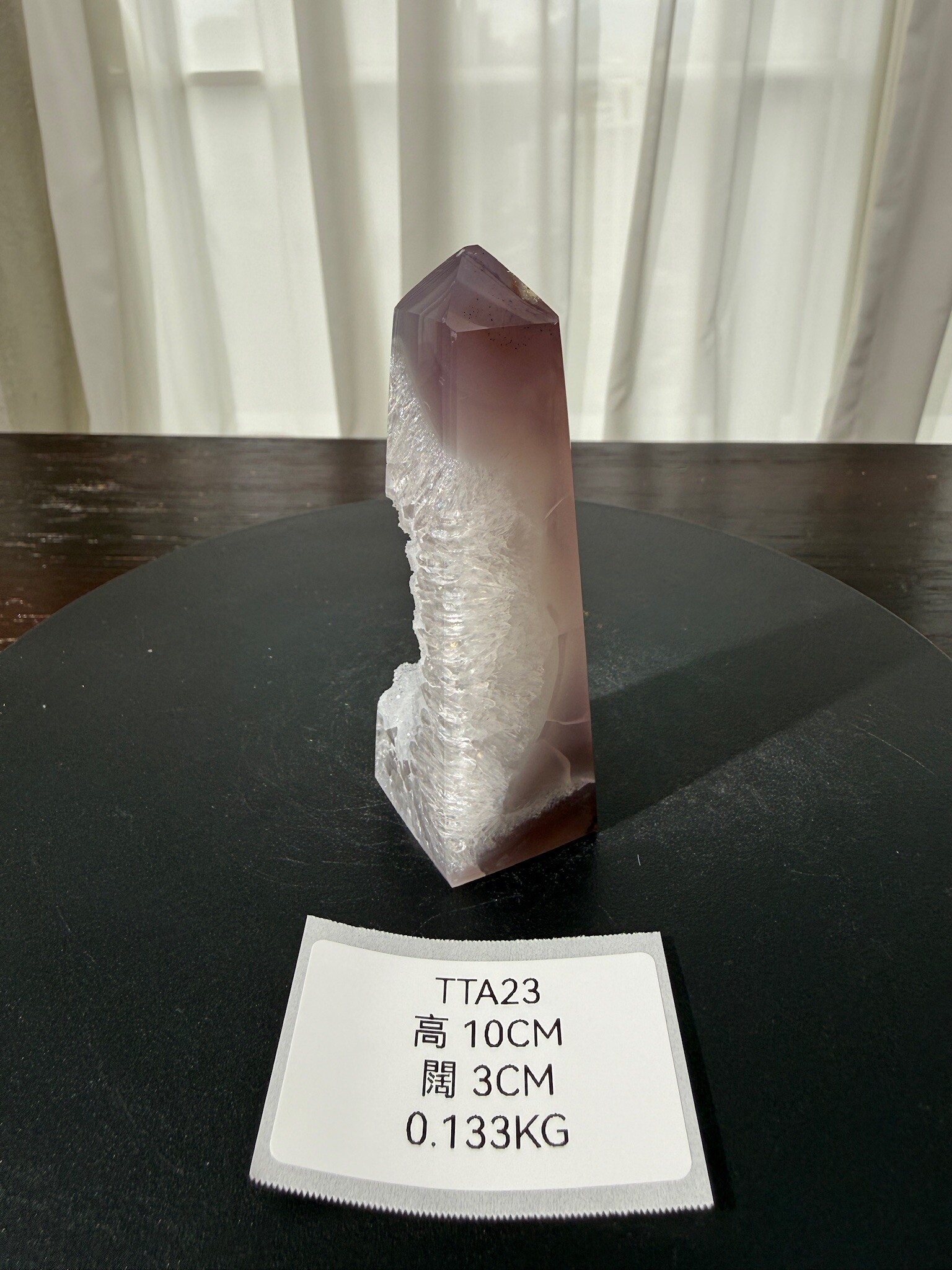 ZA350 TTA23 瑪瑙水晶方尖碑 高度10cm 闊度3cm 重量0.133kg