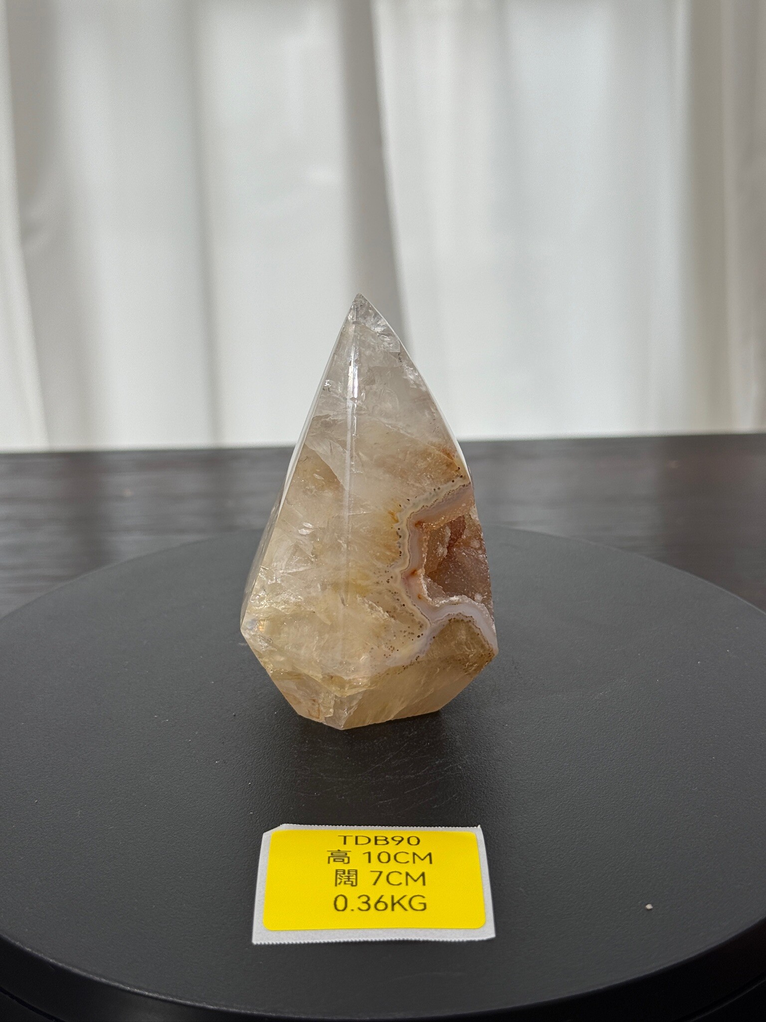 ZA273 TDB90 瑪瑙水晶帳幕星空 高度10cm 闊度7cm 重量0.36kg