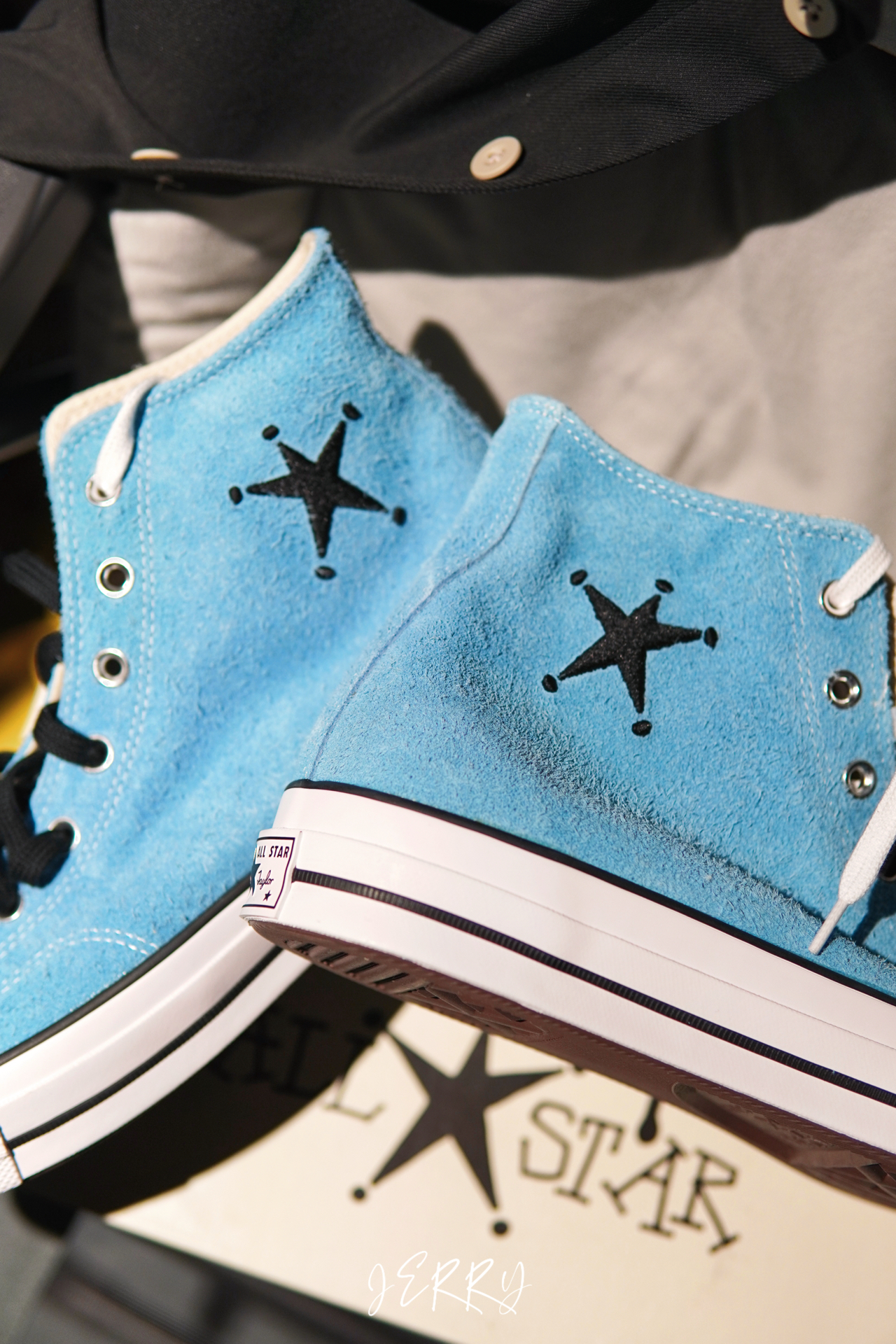 代購-Converse x Stussy All Star 70 "Sky Blue" 經典高筒 帆布鞋 男女同款 天空藍 A07663C