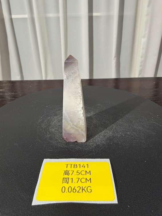 ZA528 TTB141 瑪瑙水晶方尖碑 高度7.5cm 闊度1.7cm 重量0.062kg