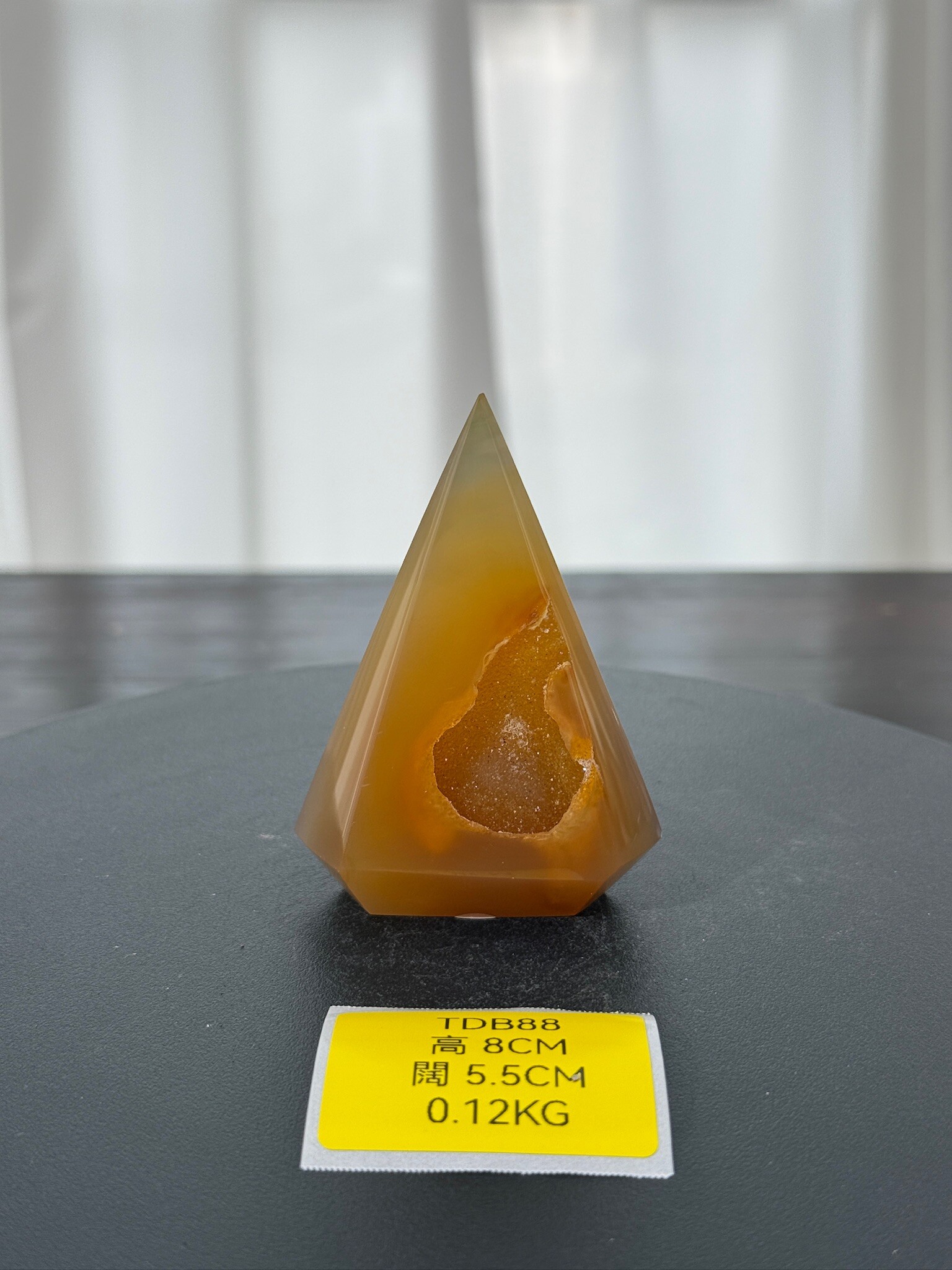 ZA271 TDB88 瑪瑙水晶帳幕星空 高度8cm 闊度5.5cm 重量0.12kg