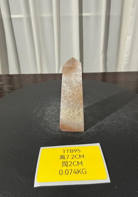 ZA482 TTB95 瑪瑙水晶方尖碑 高度7.2cm 闊度2cm 重量0.074kg
