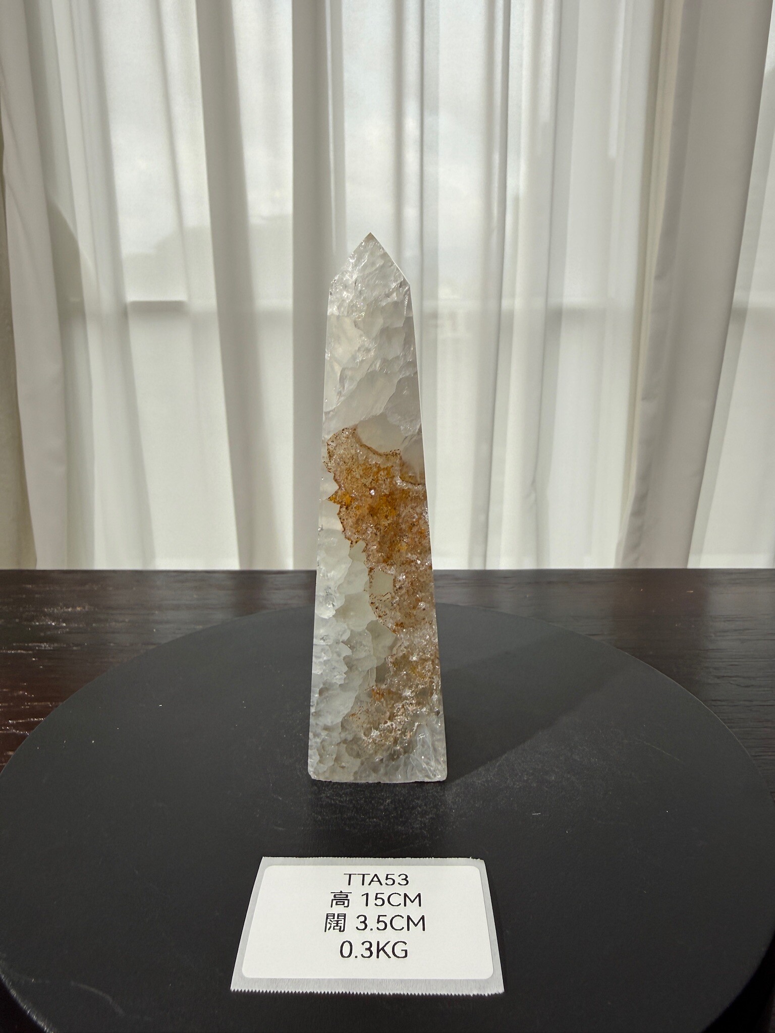 ZA380 TTA53 瑪瑙水晶方尖碑 高度15cm 闊度3.5cm 重量0.3kg