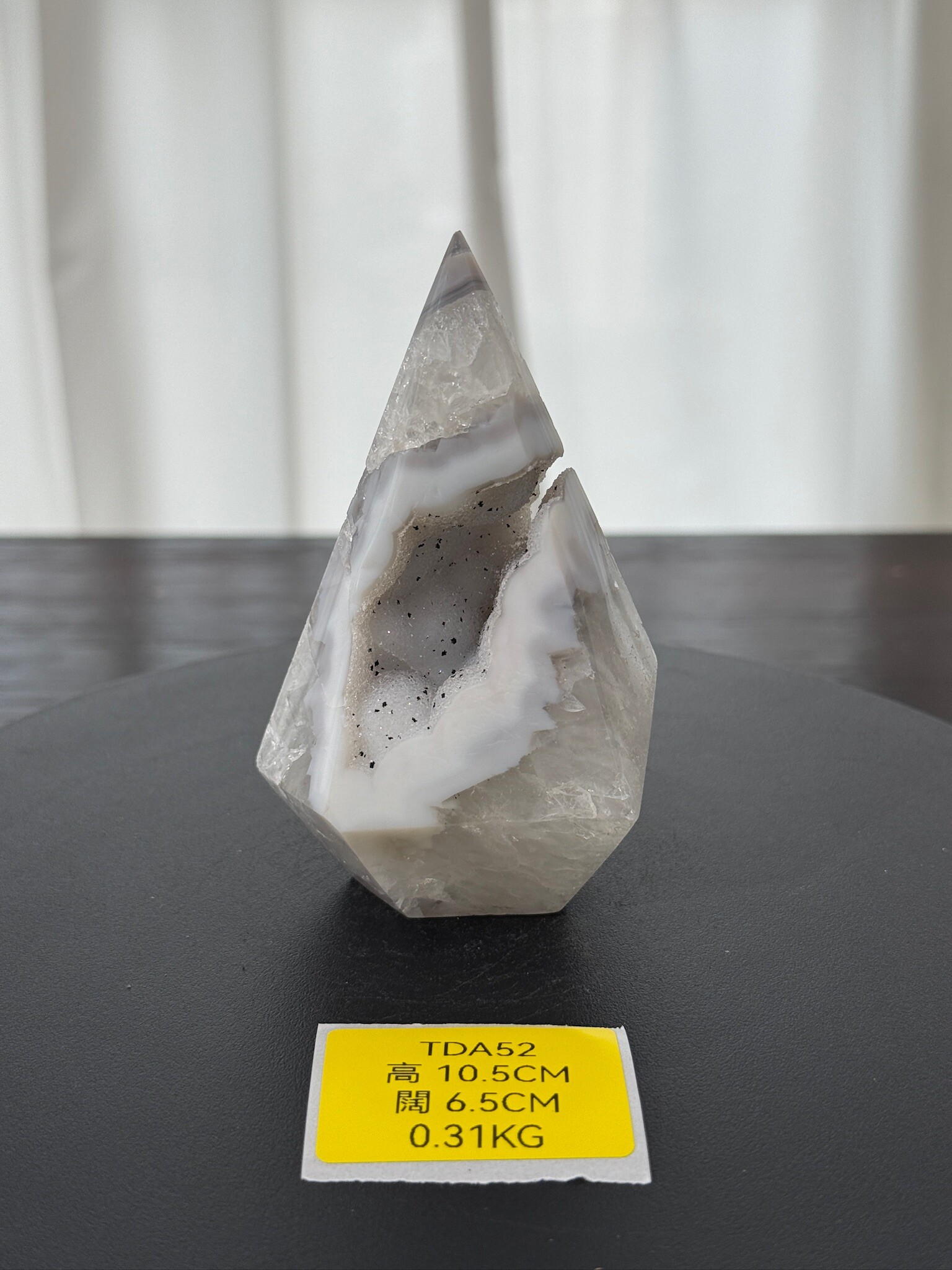 ZA174 TDA52 瑪瑙水晶帳幕星空 高度10.5cm 闊度6.5cm 重量0.31kg