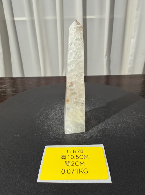 ZA465 TTB78 瑪瑙水晶方尖碑 高度10.5cm 闊度2cm 重量0.071kg