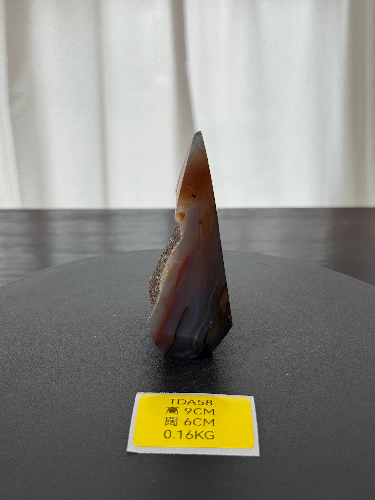 ZA180 TDA58 瑪瑙水晶帳幕星空 高度9cm 闊度6cm 重量0.16kg