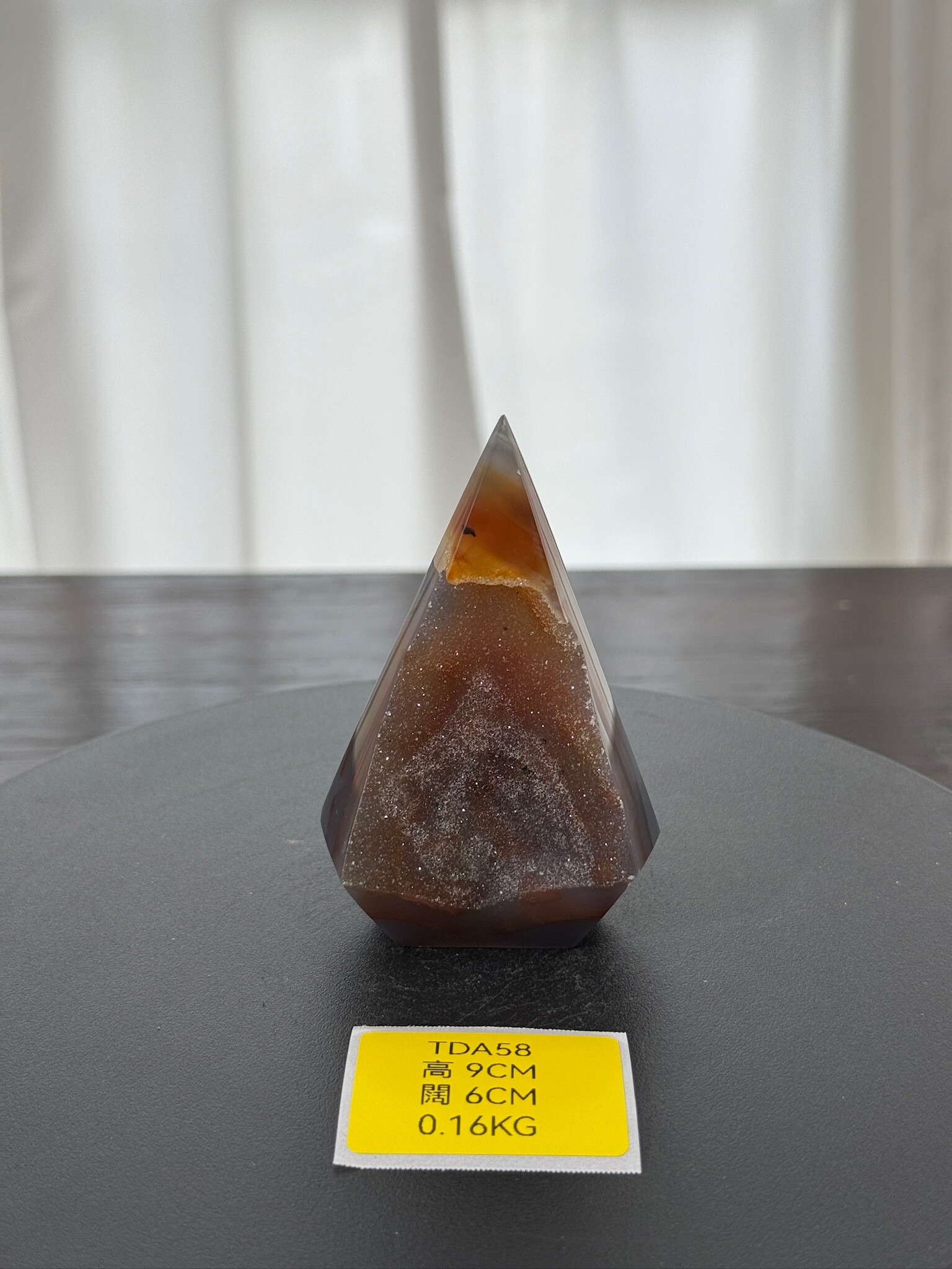 ZA180 TDA58 瑪瑙水晶帳幕星空 高度9cm 闊度6cm 重量0.16kg