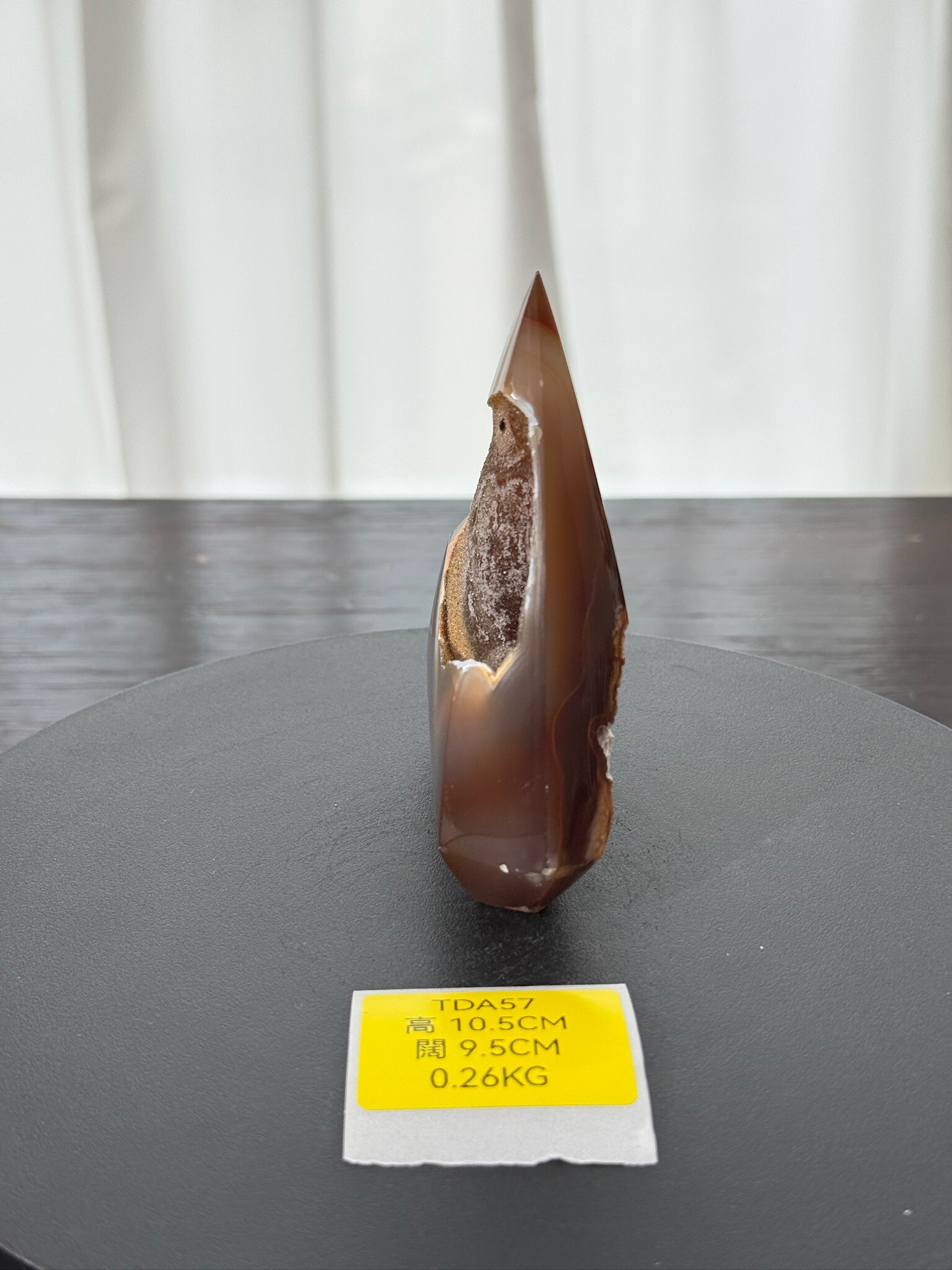 ZA179 TDA57 瑪瑙水晶帳幕星空 高度10.5cm 闊度9.5cm 重量0.26kg