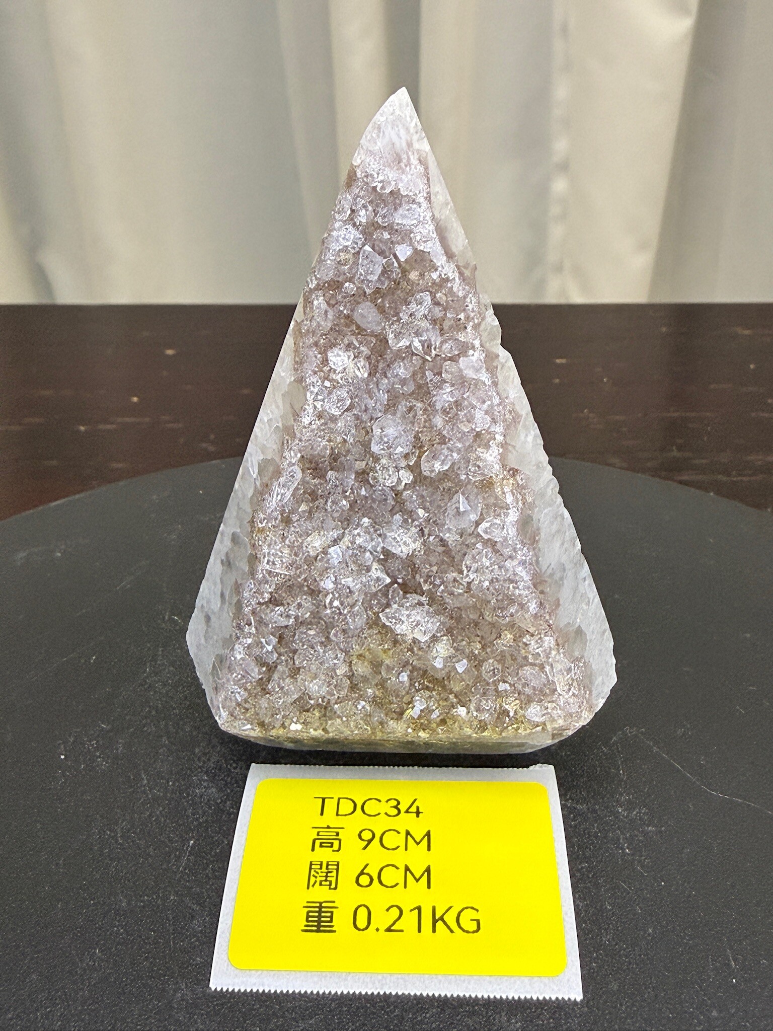 ZA308 TDC34 瑪瑙水晶帳幕星空 高度9cm 闊度6cm 重量0.21kg