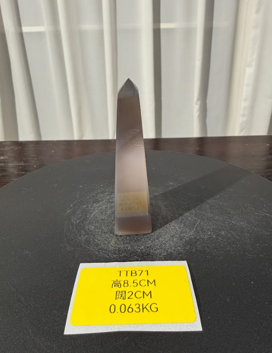 ZA458 TTB71 瑪瑙水晶方尖碑 高度8.5cm 闊度2cm 重量0.063kg