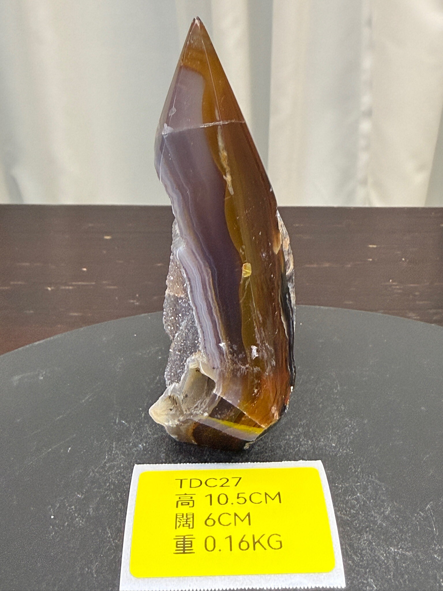 ZA301 TDC27 瑪瑙水晶帳幕星空 高度10.5cm 闊度6cm 重量0.16kg