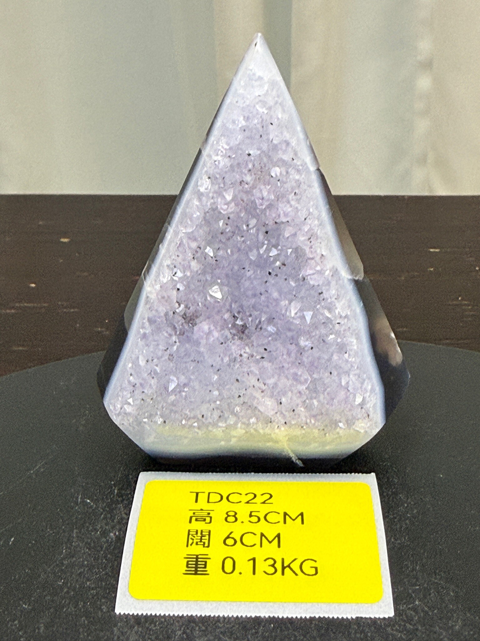 ZA296 TDC22 瑪瑙水晶帳幕星空 高度8.5cm 闊度6cm 重量0.13kg