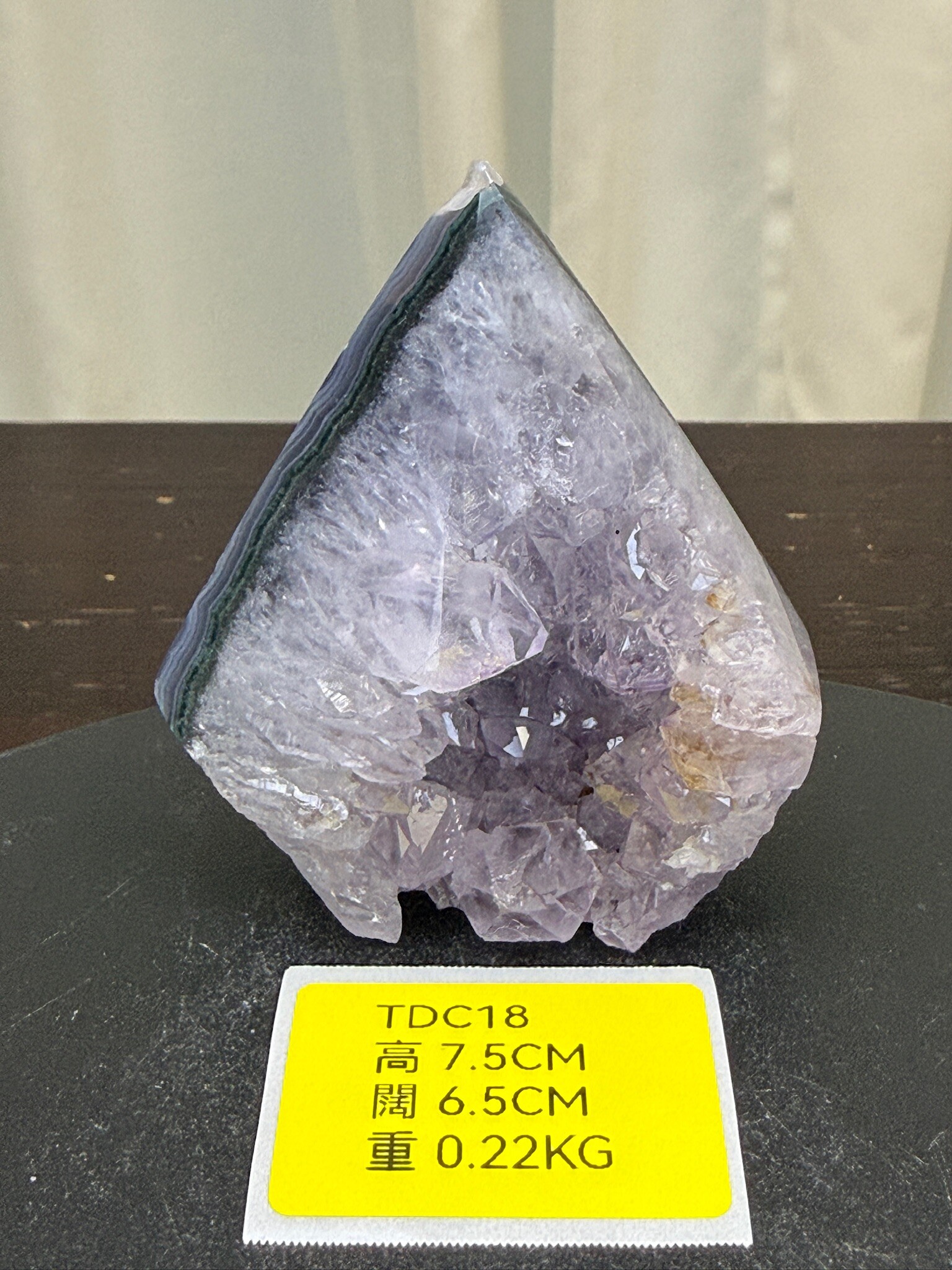 ZA292 TDC18 瑪瑙水晶帳幕星空 高度7.5cm 闊度6.5cm 重量0.22kg