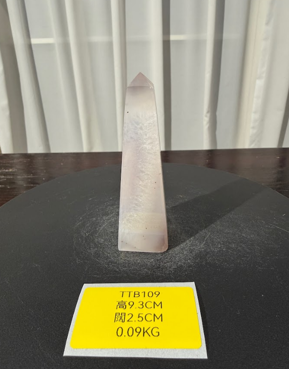 ZA496 TTB109 瑪瑙水晶方尖碑 高度9.3cm 闊度2.5cm 重量0.09kg