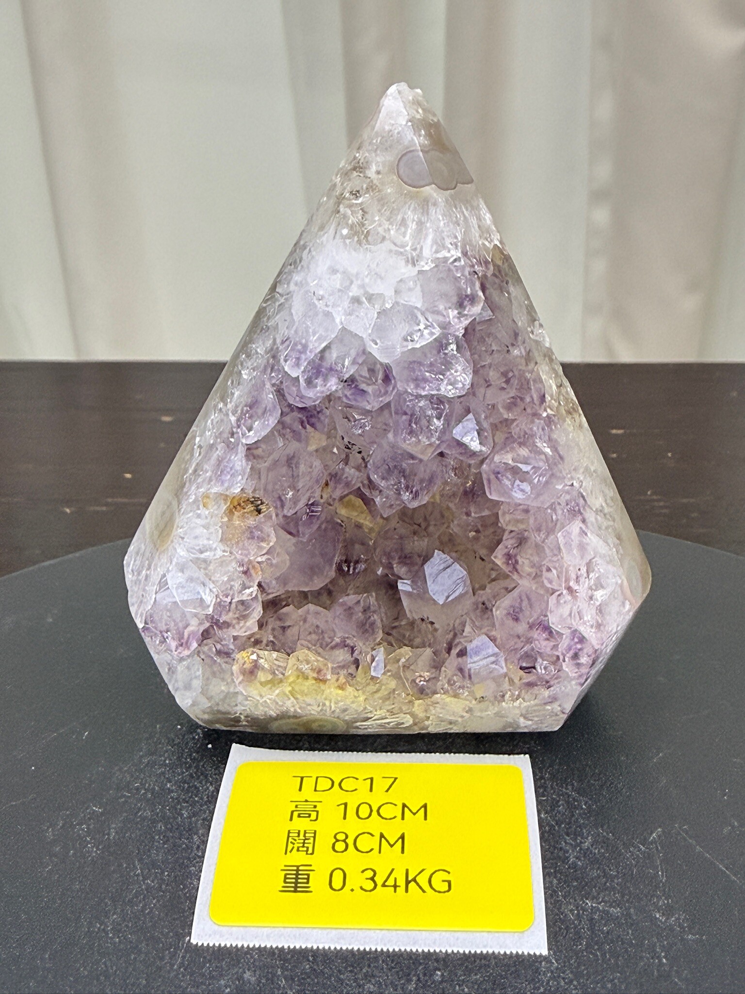 ZA291 TDC17 瑪瑙水晶帳幕星空 高度10cm 闊度8cm 重量0.34kg