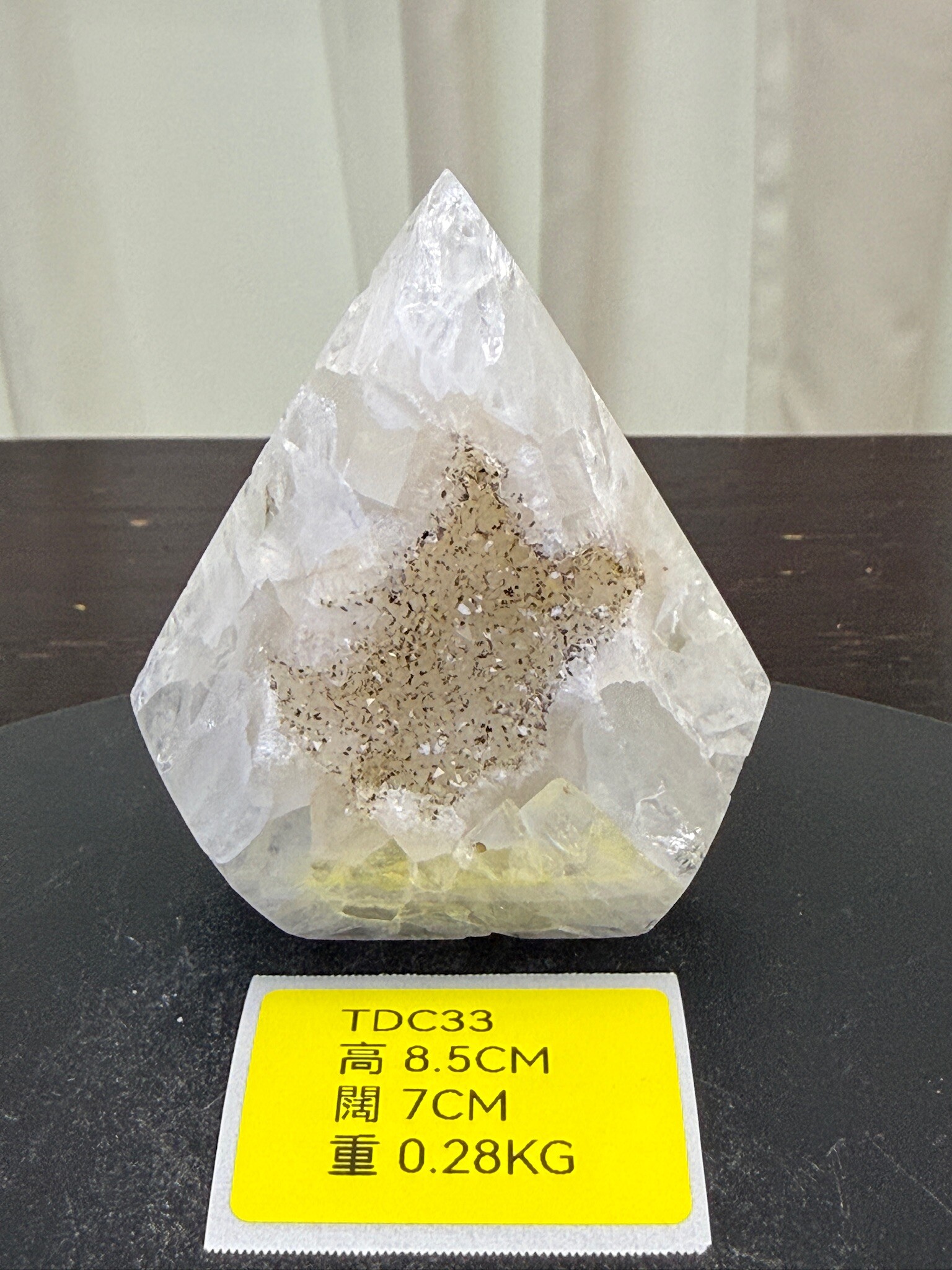 ZA307 TDC33 瑪瑙水晶帳幕星空 高度8.5cm 闊度7cm 重量0.28kg