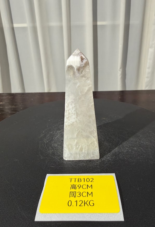 ZA489 TTB102 瑪瑙水晶方尖碑 高度9cm 闊度3cm 重量0.12kg