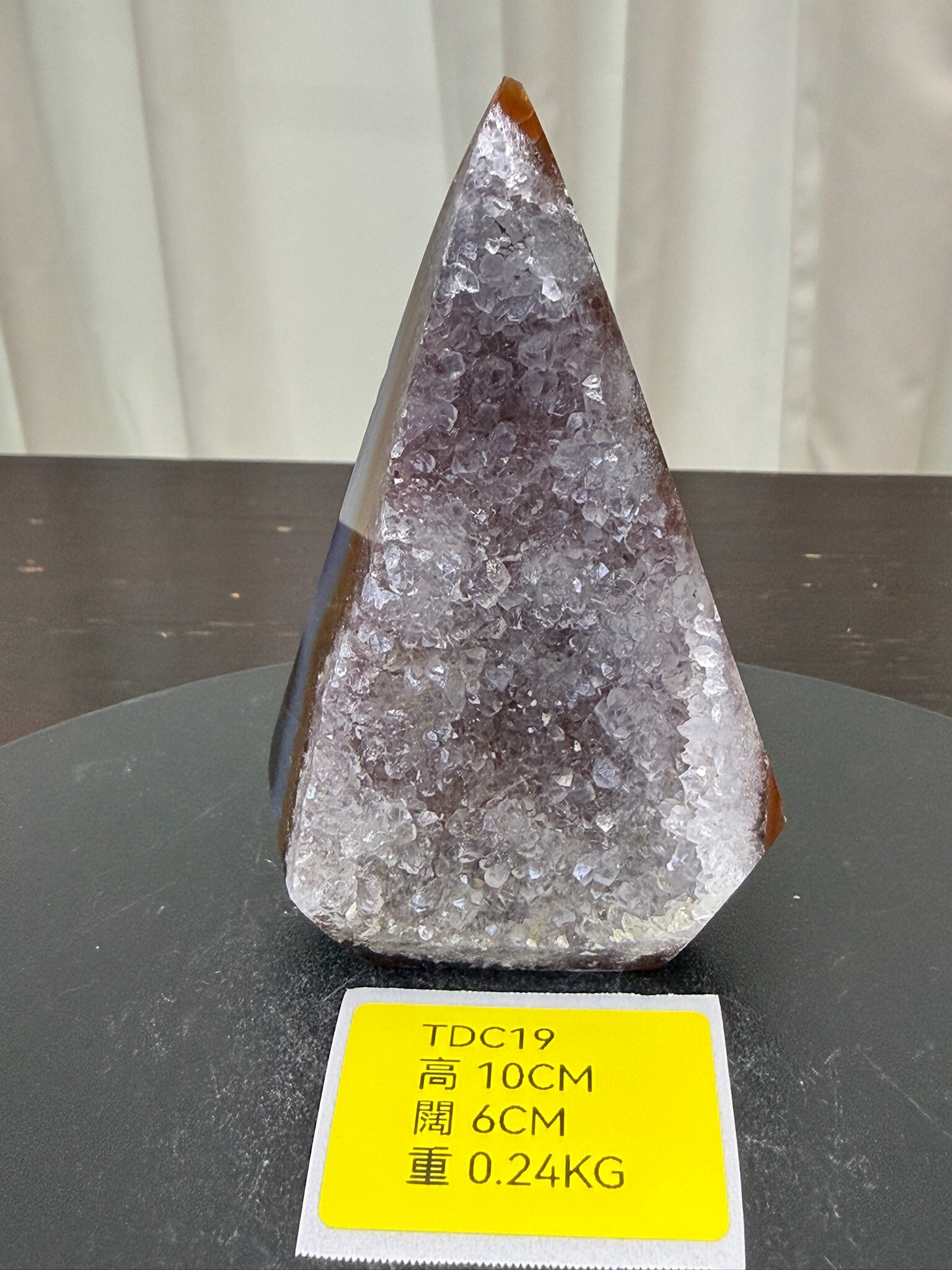 ZA293 TDC19 瑪瑙水晶帳幕星空 高度10cm 闊度6cm 重量0.24kg