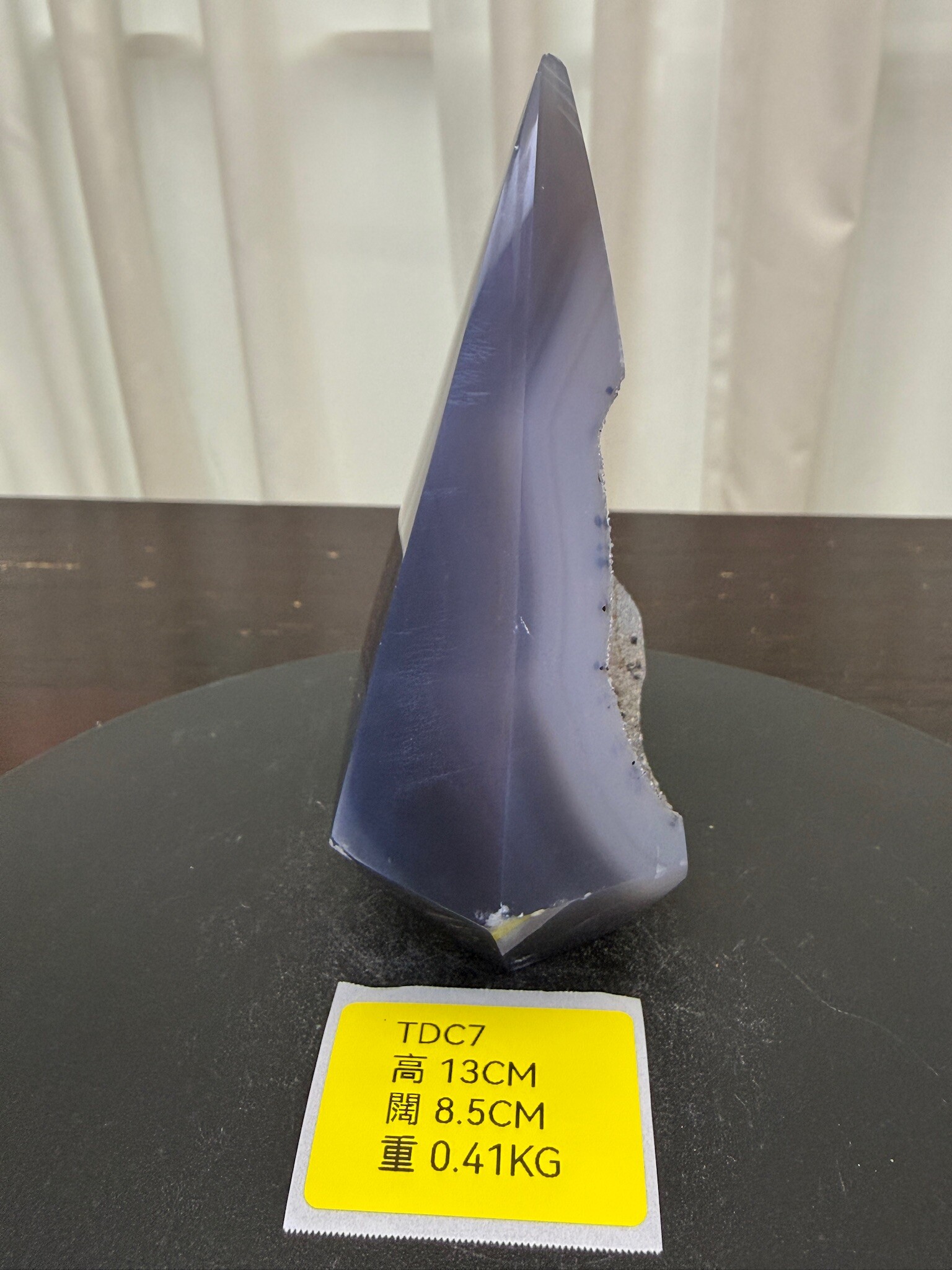 ZA281 TDC7 瑪瑙水晶帳幕星空 高度13cm 闊度8.5cm 重量0.41kg