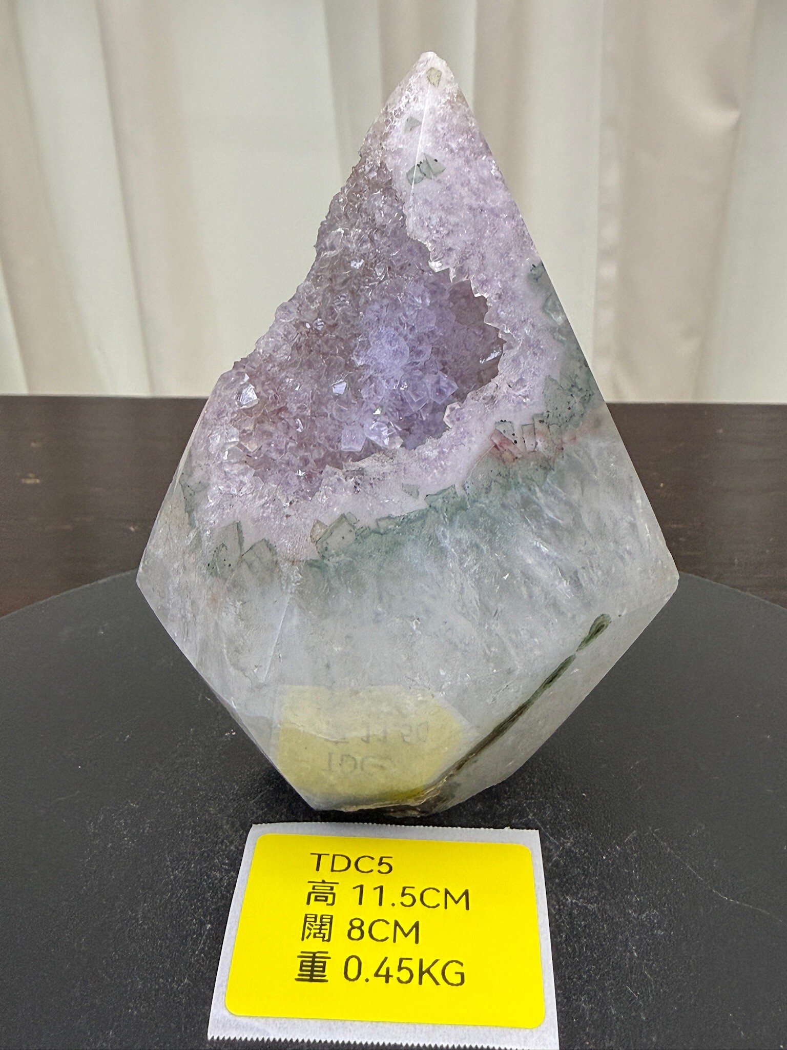 ZA279 TDC5 瑪瑙水晶帳幕星空 高度11.5cm 闊度8cm 重量0.45kg